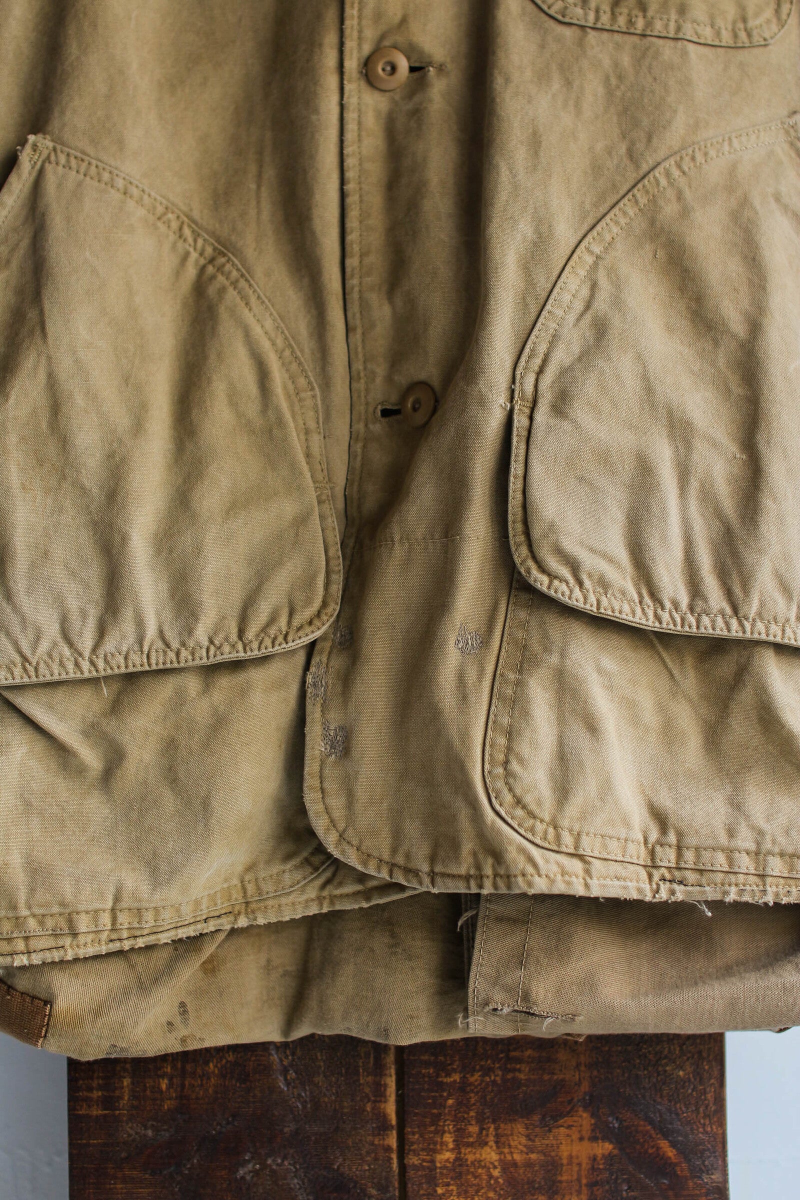 1950's Duck Canvas Split-hood Hunting Jacket / 1950's 帽領帆布獵鴨外套