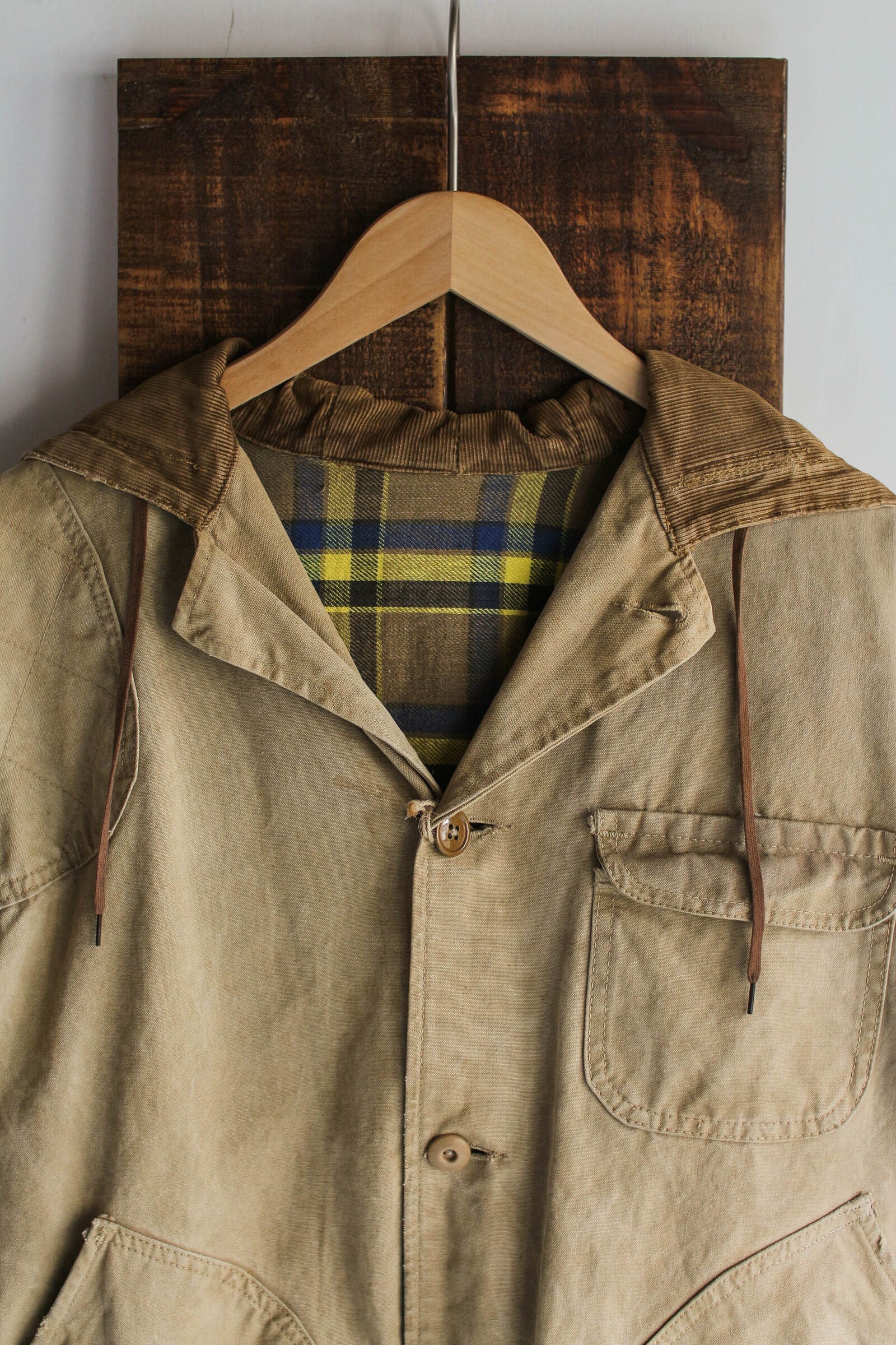 1950's Duck Canvas Split-hood Hunting Jacket / 1950's 帽領帆布獵鴨外套