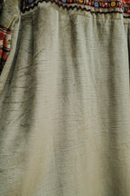 1970's Swiss Velvet Dress / 柳茶色瑞士絨感洋裝