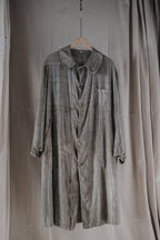 1930's France Chambray Round Collar Work Coat / 1930's 法國青年布圓領工作大衣