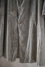1930's France Chambray Round Collar Work Coat / 1930's 法國青年布圓領工作大衣