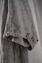1930's France Chambray Round Collar Work Coat / 1930's 法國青年布圓領工作大衣