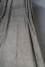 1930's France Chambray Round Collar Work Coat / 1930's 法國青年布圓領工作大衣