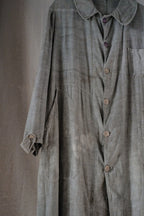 1930's France Chambray Round Collar Work Coat / 1930's 法國青年布圓領工作大衣