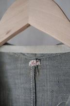 1930's France Chambray Round Collar Work Coat / 1930's 法國青年布圓領工作大衣