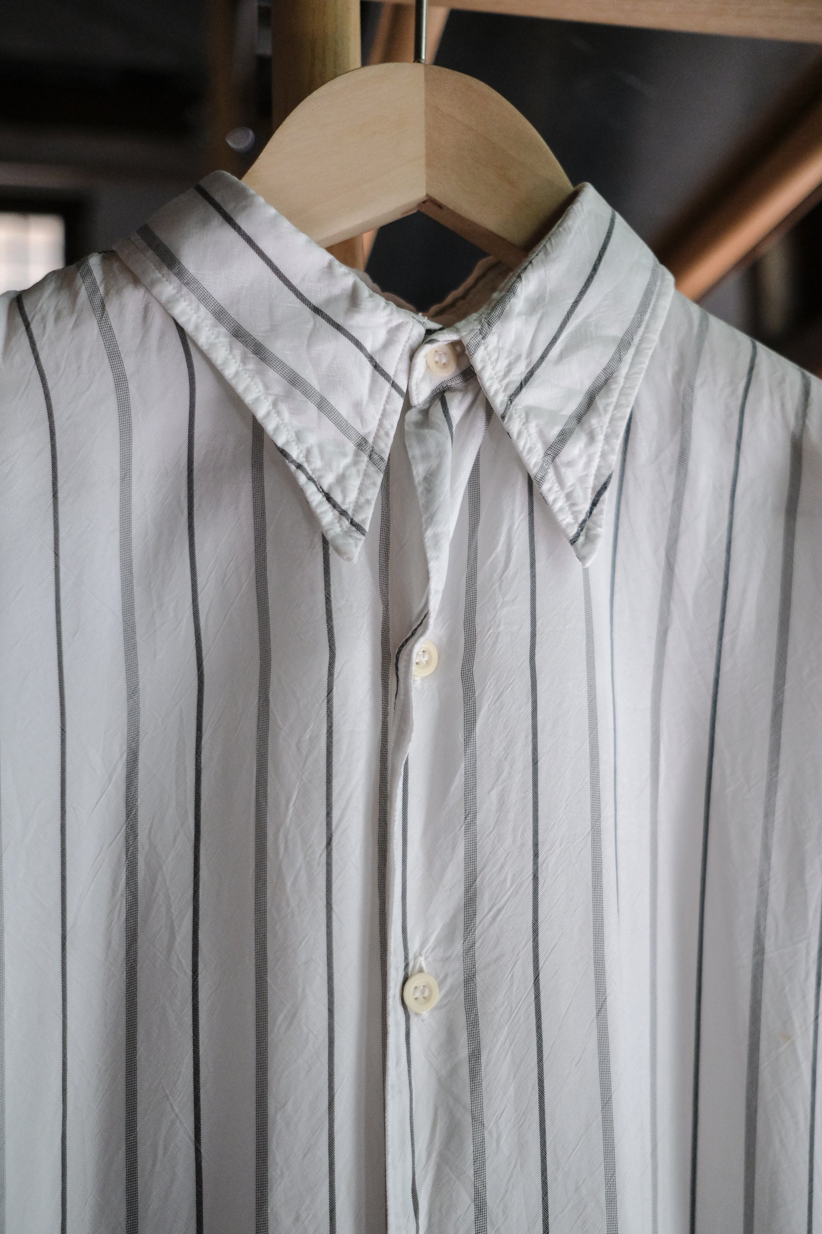 1940-1950's Europe Rayon Dress Shirt / 歐洲古著嫘縈禮服襯衫