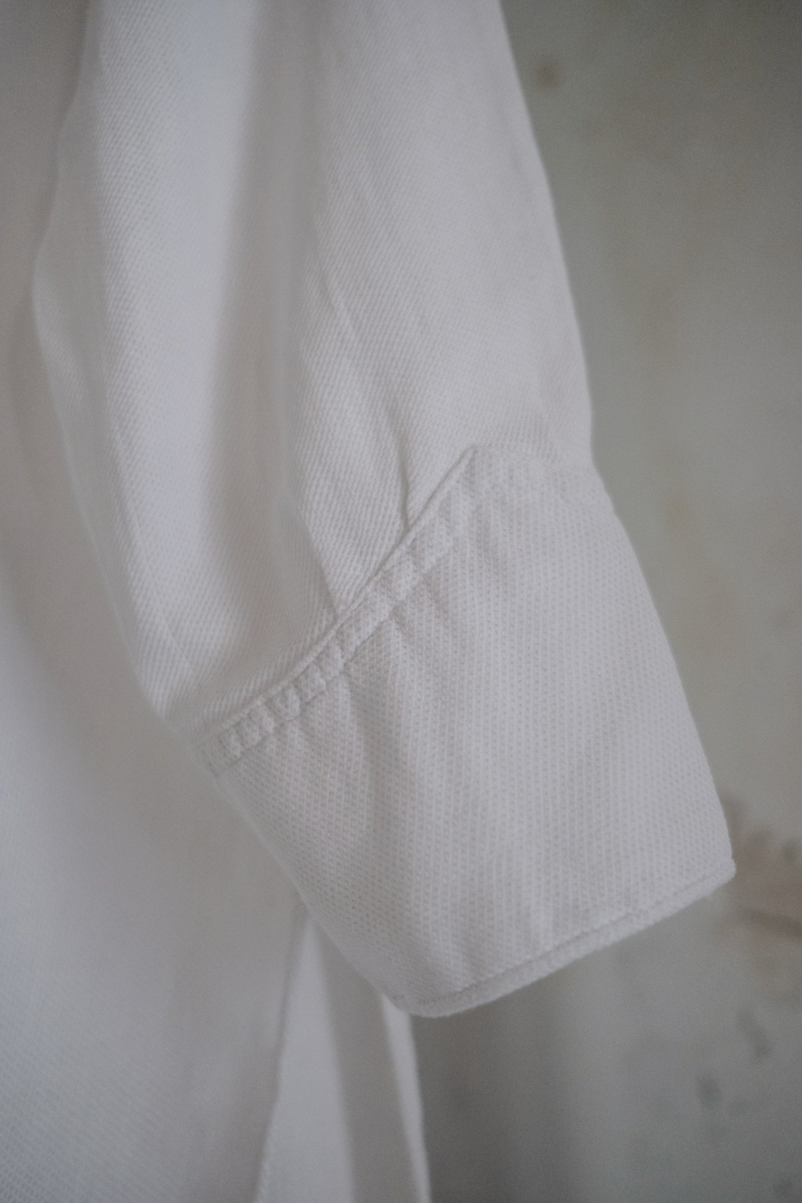 1930's French Cotton Pique Sport Shirt / 古著法國魚鱗布運動衫
