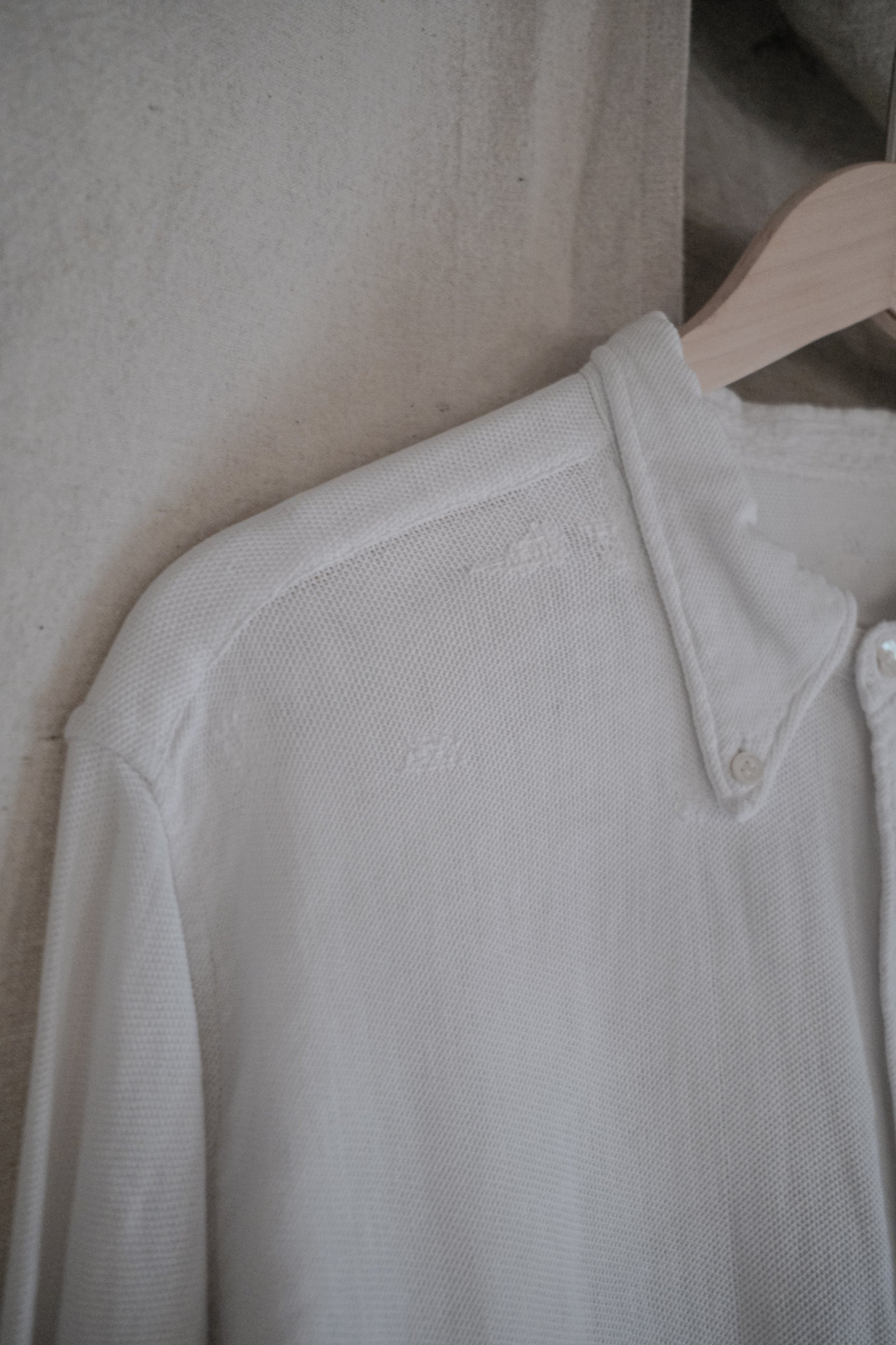 1930's French Cotton Pique Sport Shirt / 古著法國魚鱗布運動衫