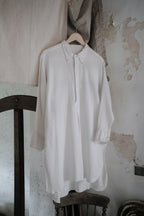 1930's French Cotton Pique Sport Shirt / Vintage French Cotton Pique Sport Shirt