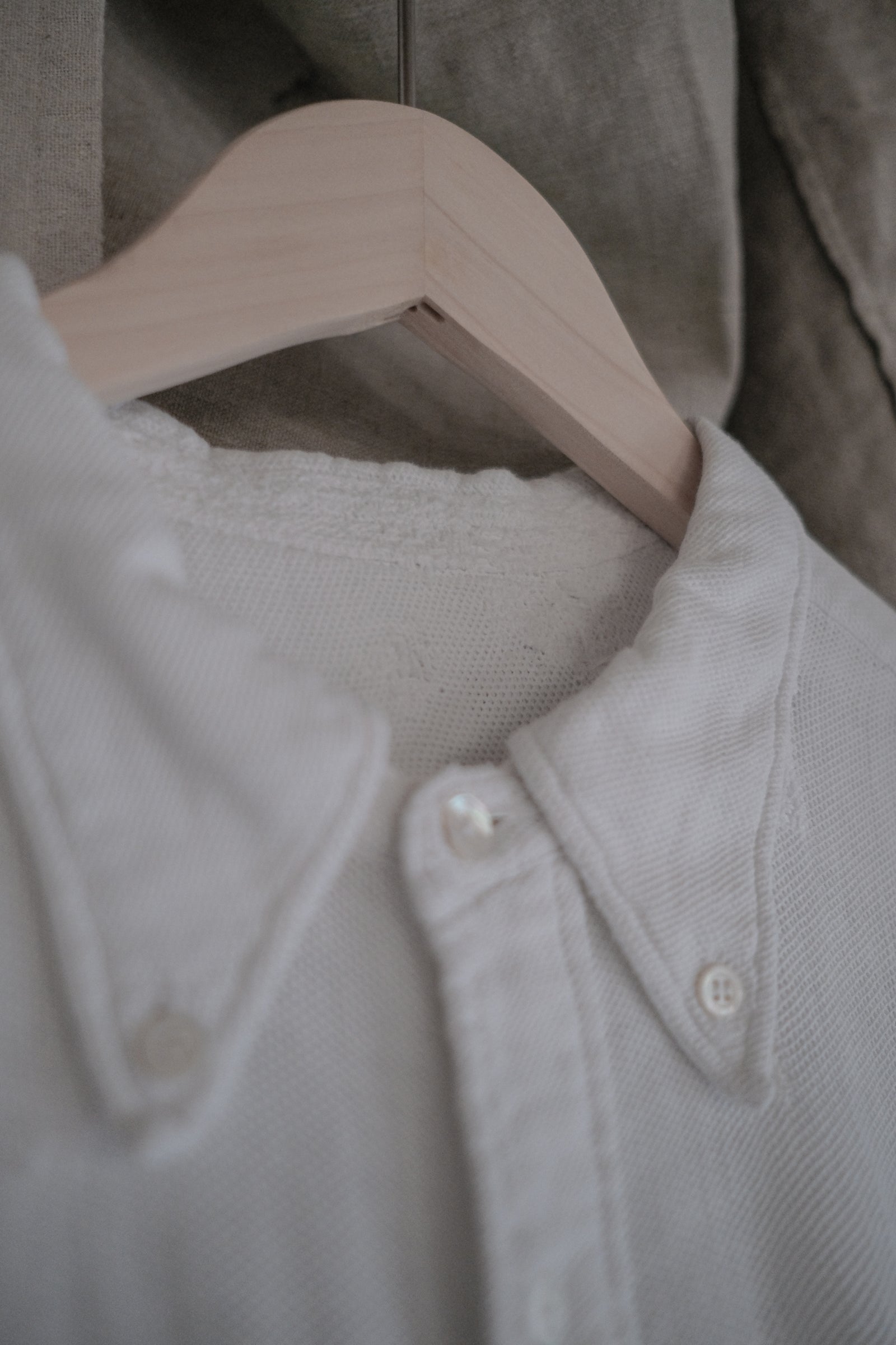 1930's French Cotton Pique Sport Shirt / 古著法國魚鱗布運動衫