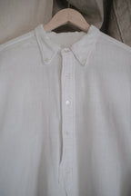 1930's French Cotton Pique Sport Shirt / Vintage French Cotton Pique Sport Shirt