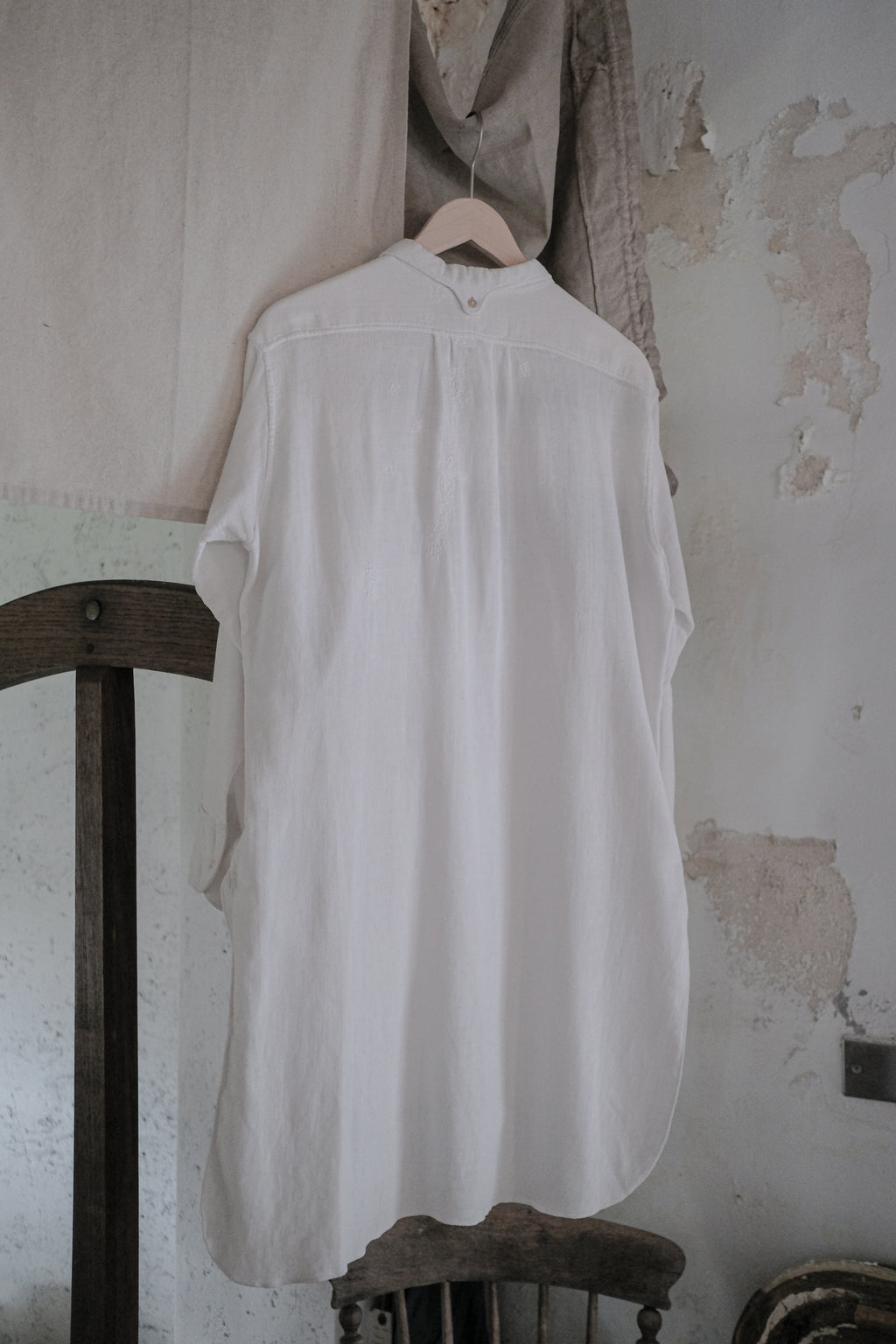 1930's French Cotton Pique Sport Shirt / Vintage French Cotton Pique Sport Shirt