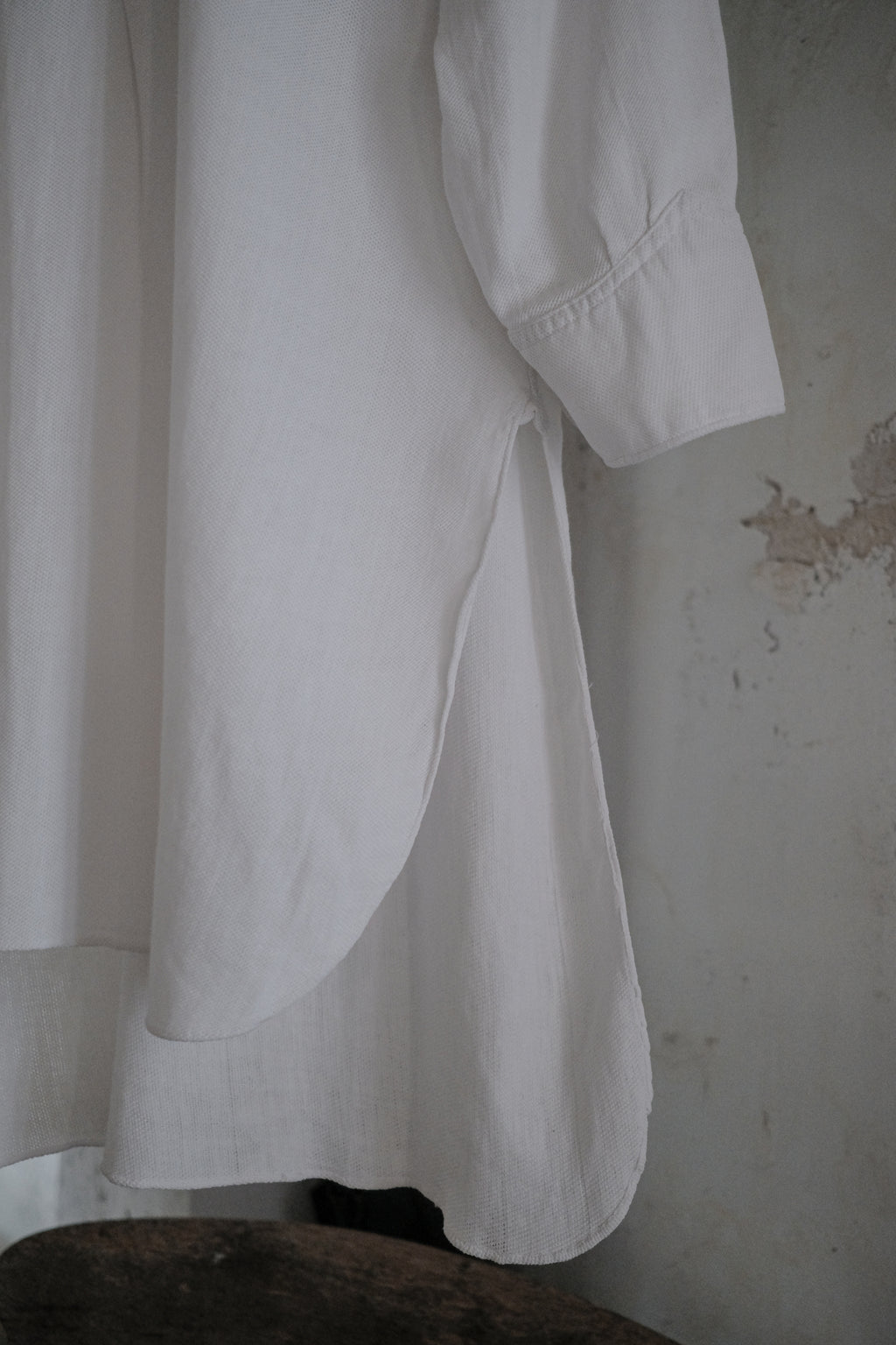 1930's French Cotton Pique Sport Shirt / Vintage French Cotton Pique Sport Shirt