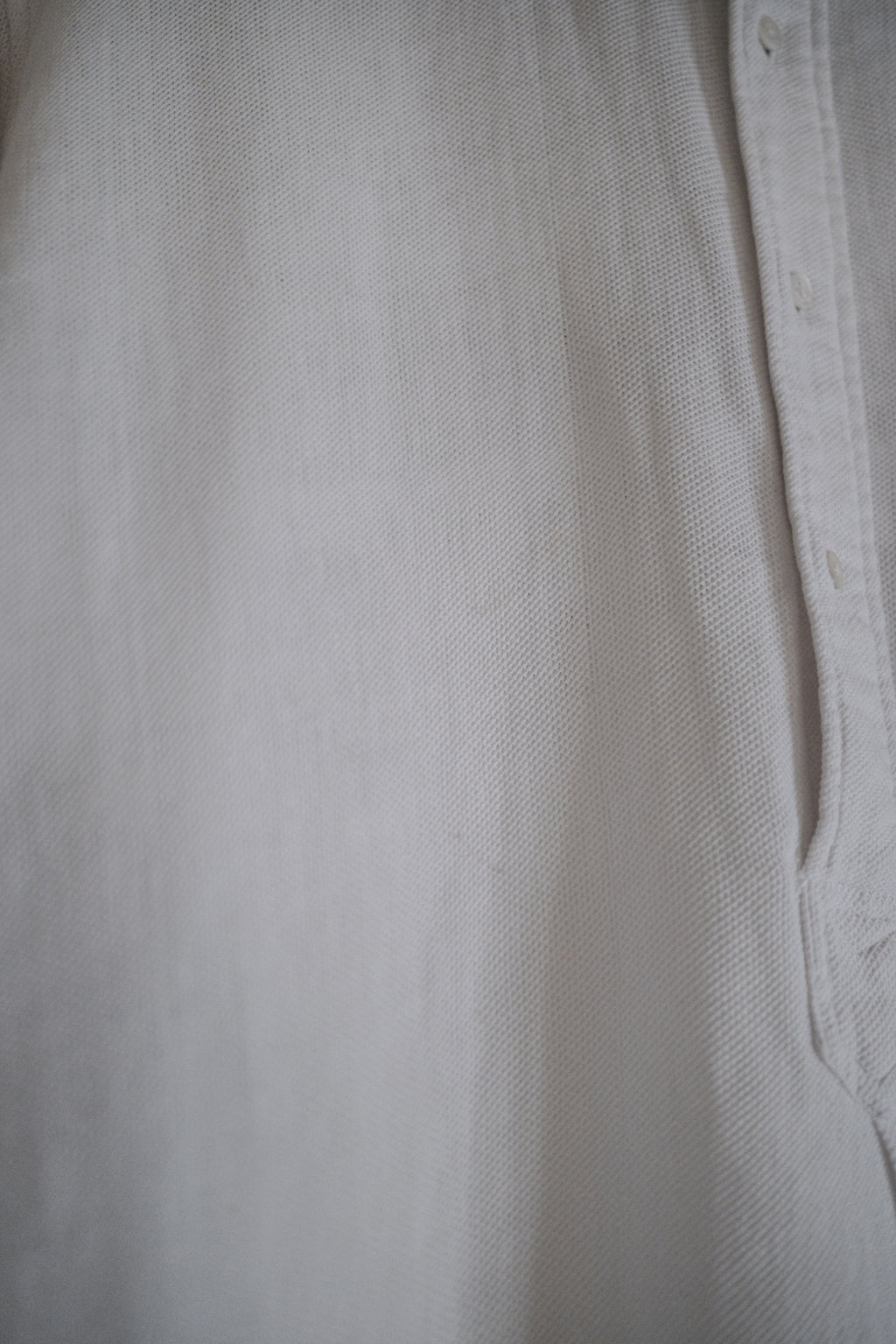 1930's French Cotton Pique Sport Shirt / Vintage French Cotton Pique Sport Shirt