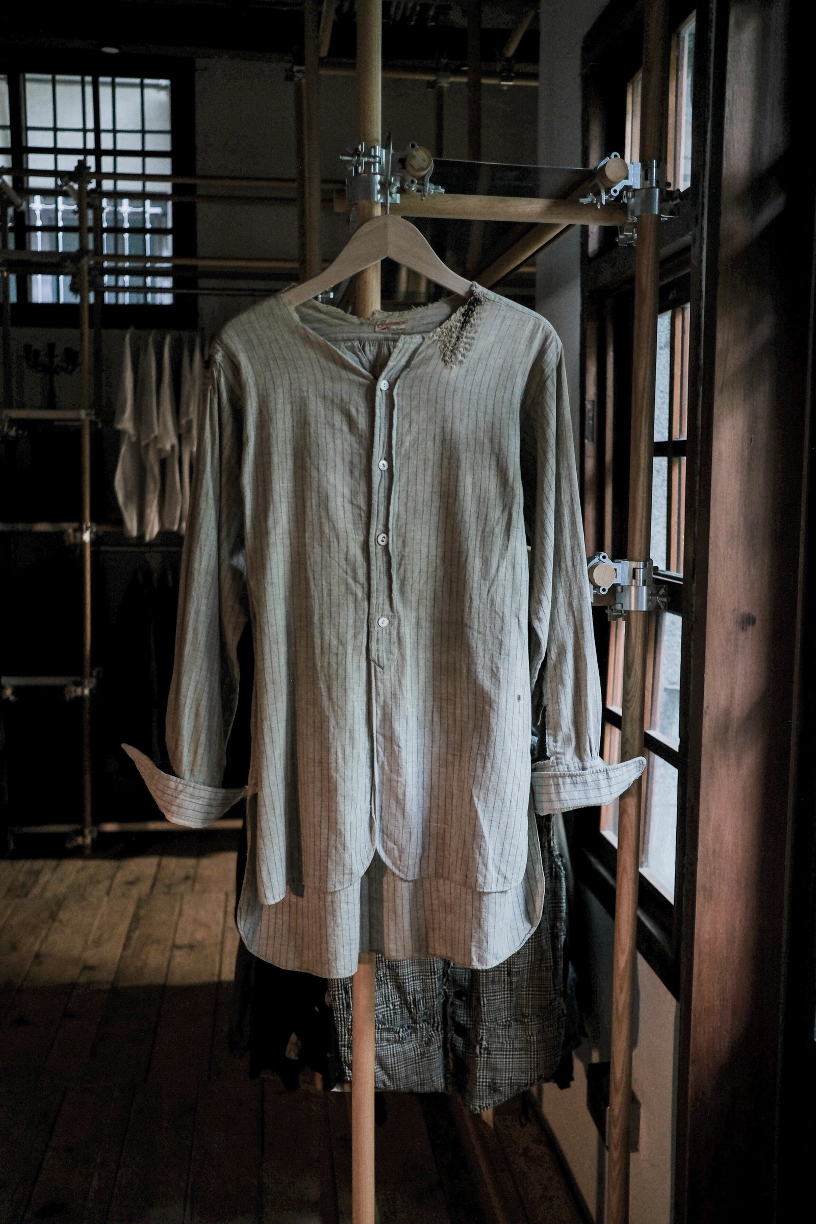 1930's Japan Work Shirt / 日本古著直紋工作衫