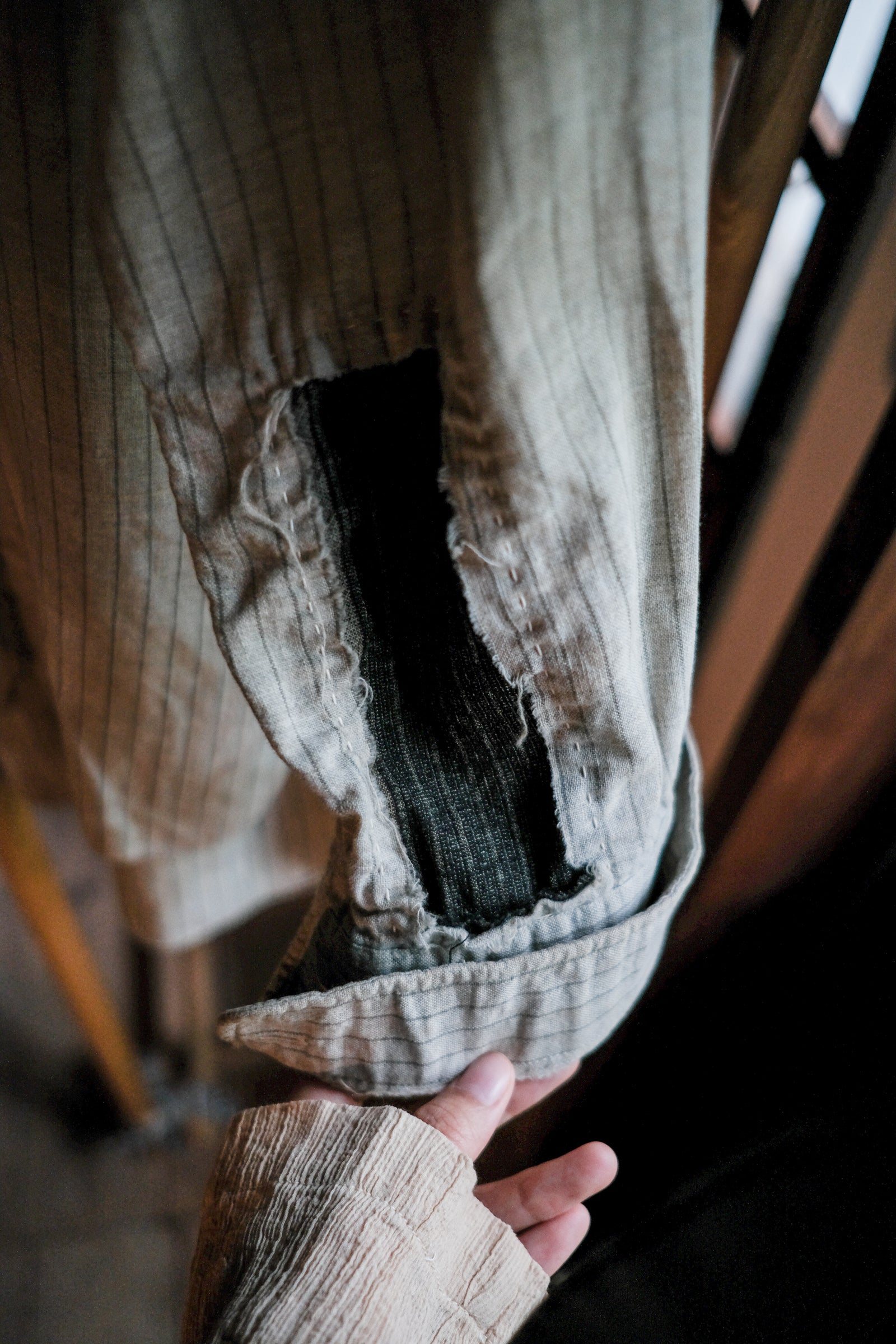 1930's Japan Work Shirt / 日本古著直紋工作衫