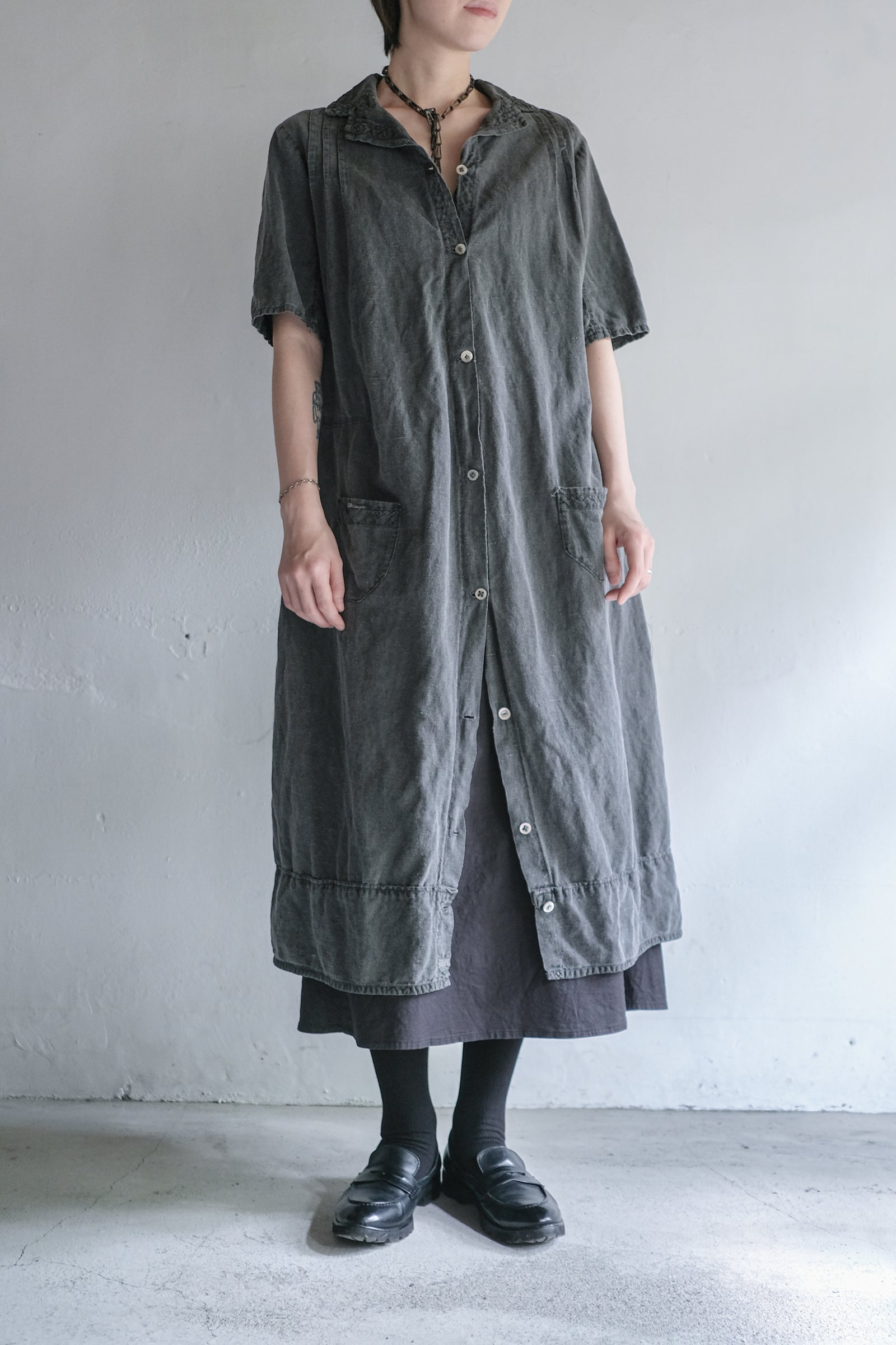 "Rework" Europe Work Dress Over Dyed