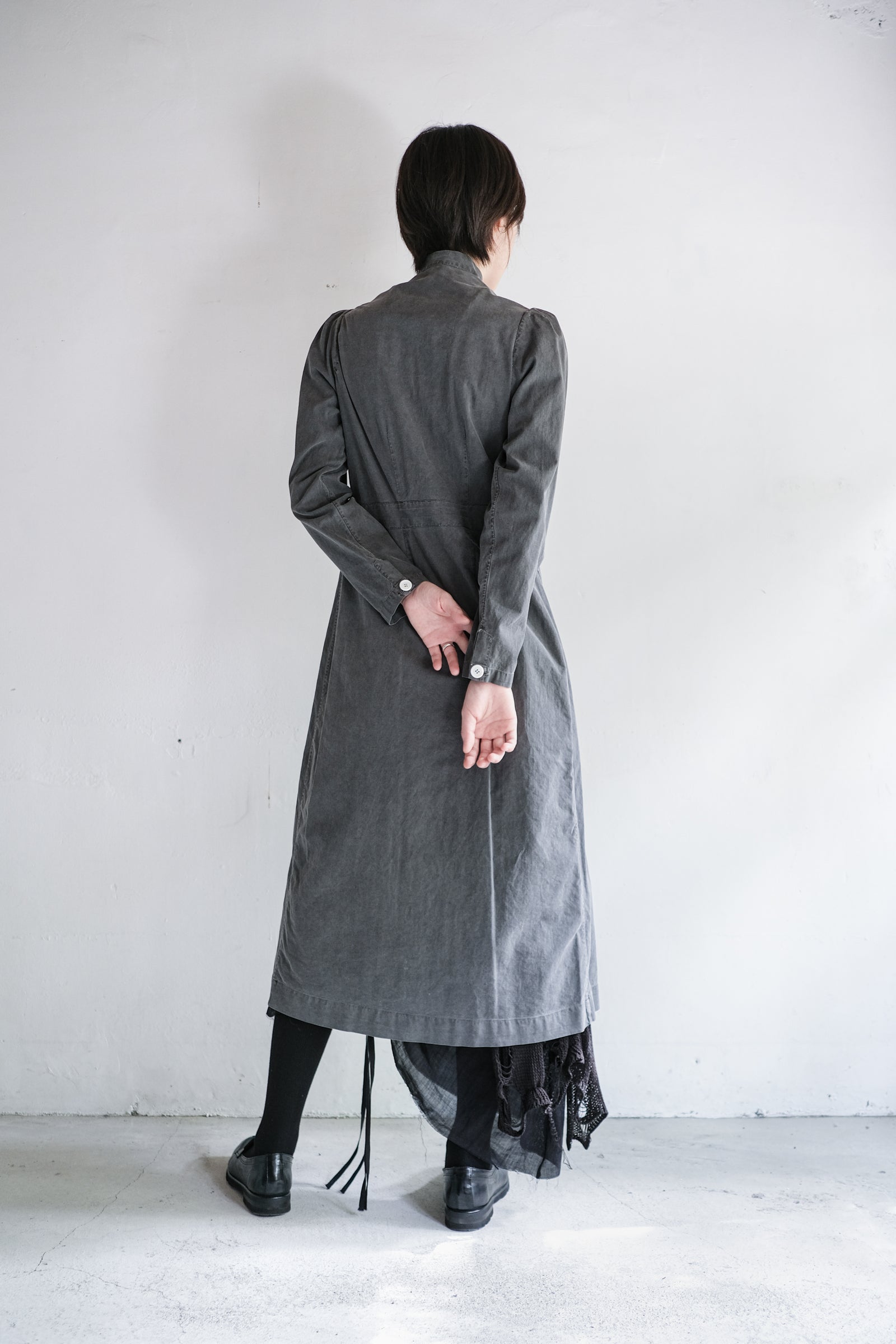 "Rework" Europe Vintage Linen Lady's Dress Over Dyed