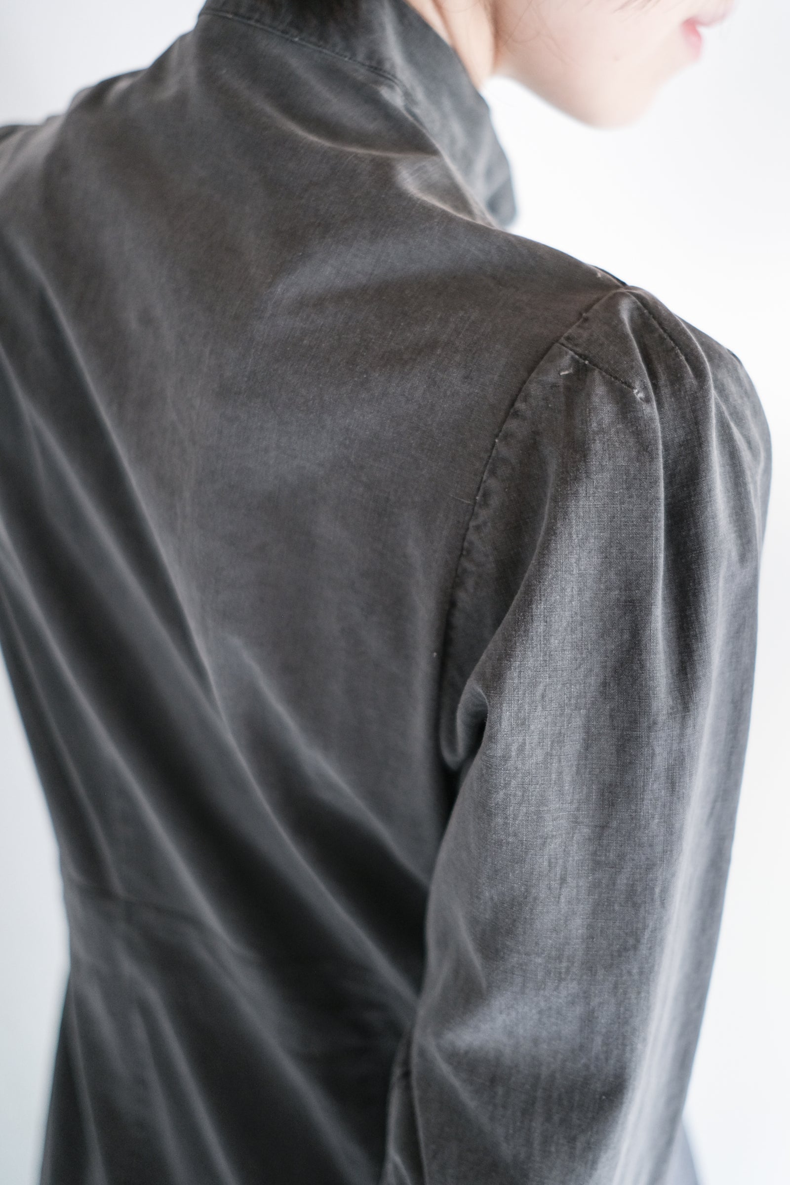 "Rework" Europe Vintage Linen Lady's Dress Over Dyed