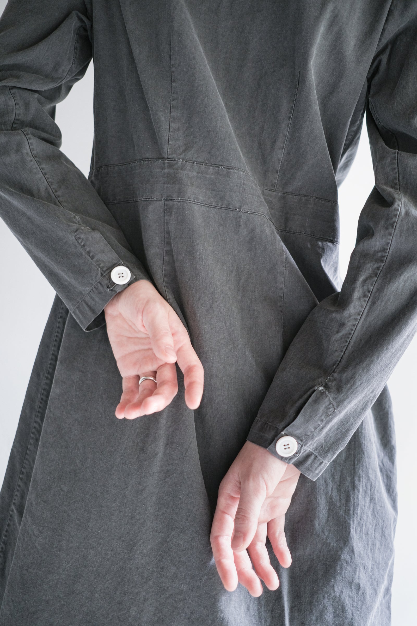 "Rework" Europe Vintage Linen Lady's Dress Over Dyed