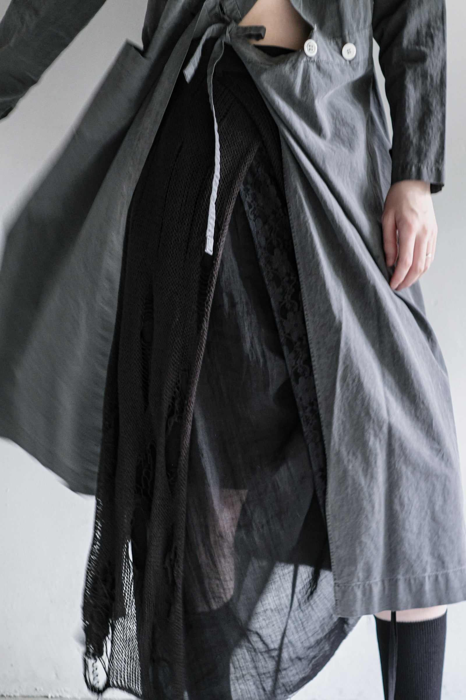 "Rework" Europe Vintage Linen Lady's Dress Over Dyed