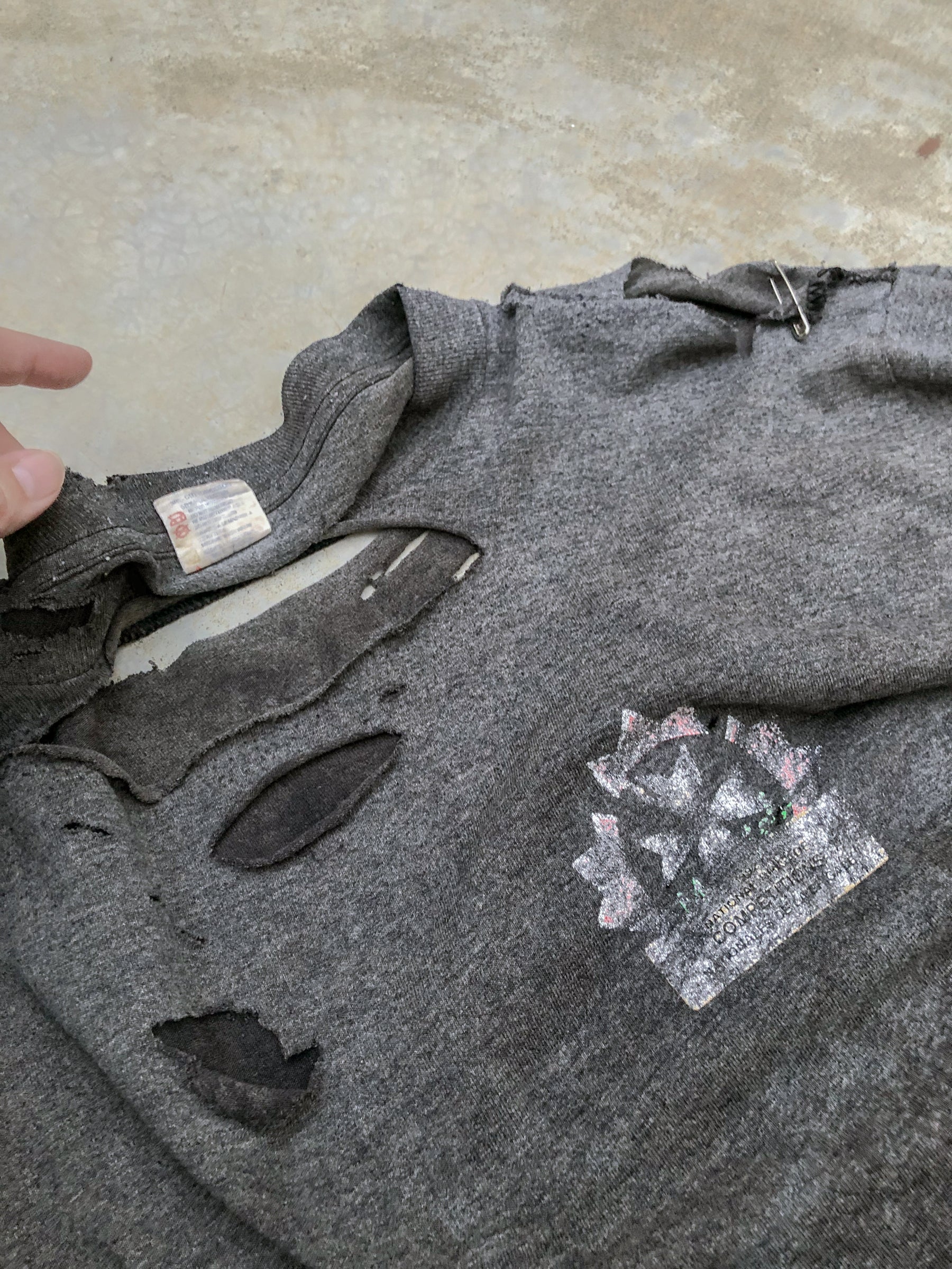 "𝒁/𝑵.𝑳" Rework Vintage Trashed Tee