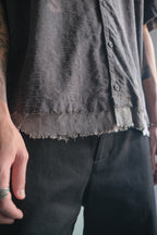 "𝒁/𝑵.𝑳" Rework Vintage Shirt/ Botanical Overdyed