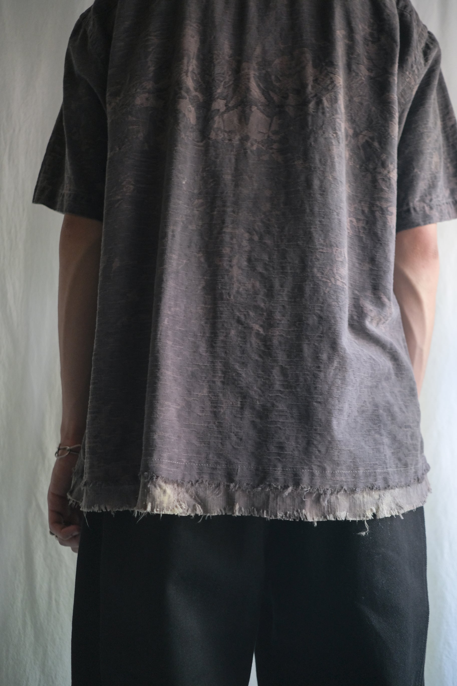 "𝒁/𝑵.𝑳" Rework Vintage Shirt/ Botanical Overdyed
