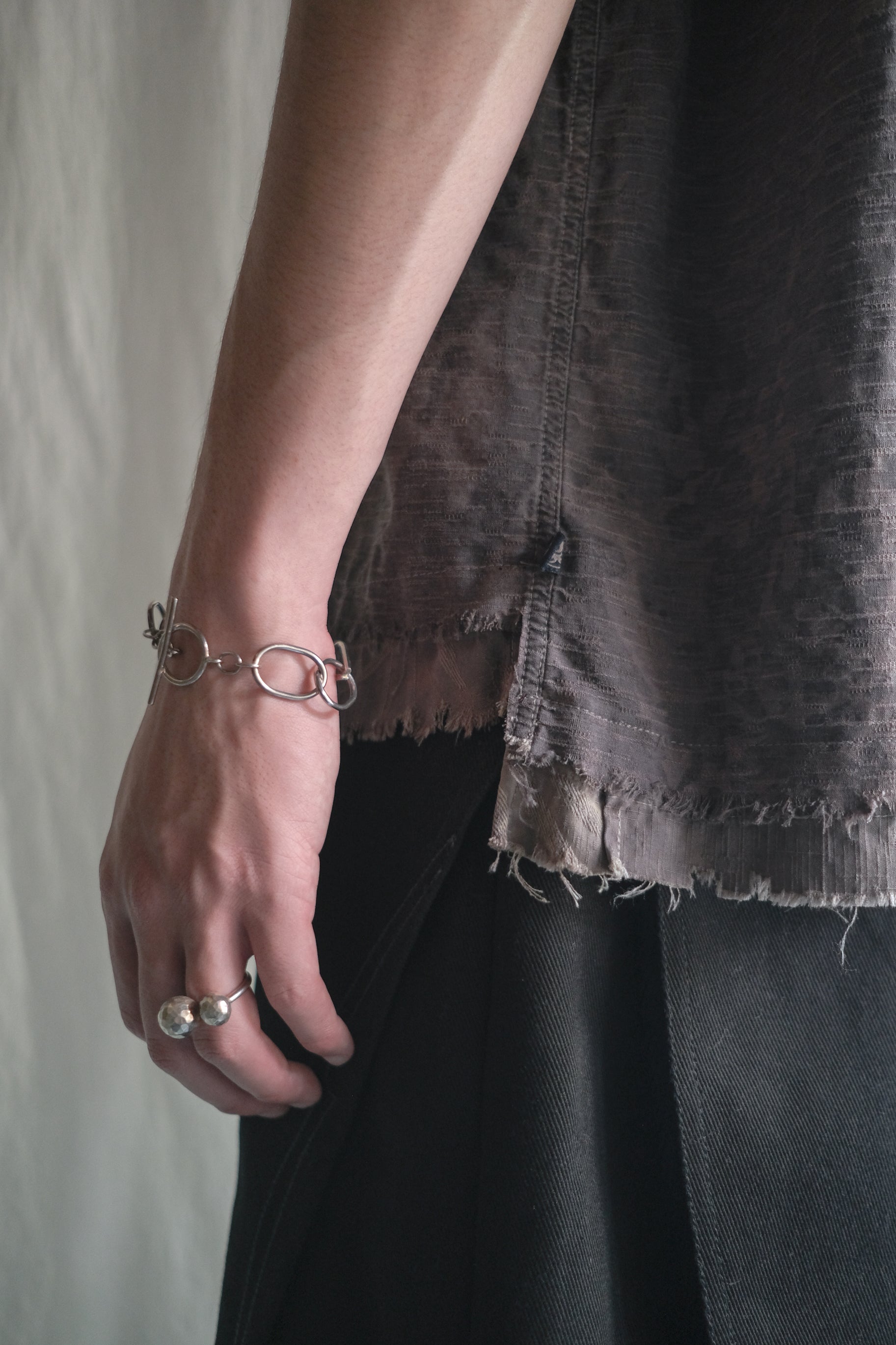 "𝒁/𝑵.𝑳" Rework Vintage Shirt/ Botanical Overdyed