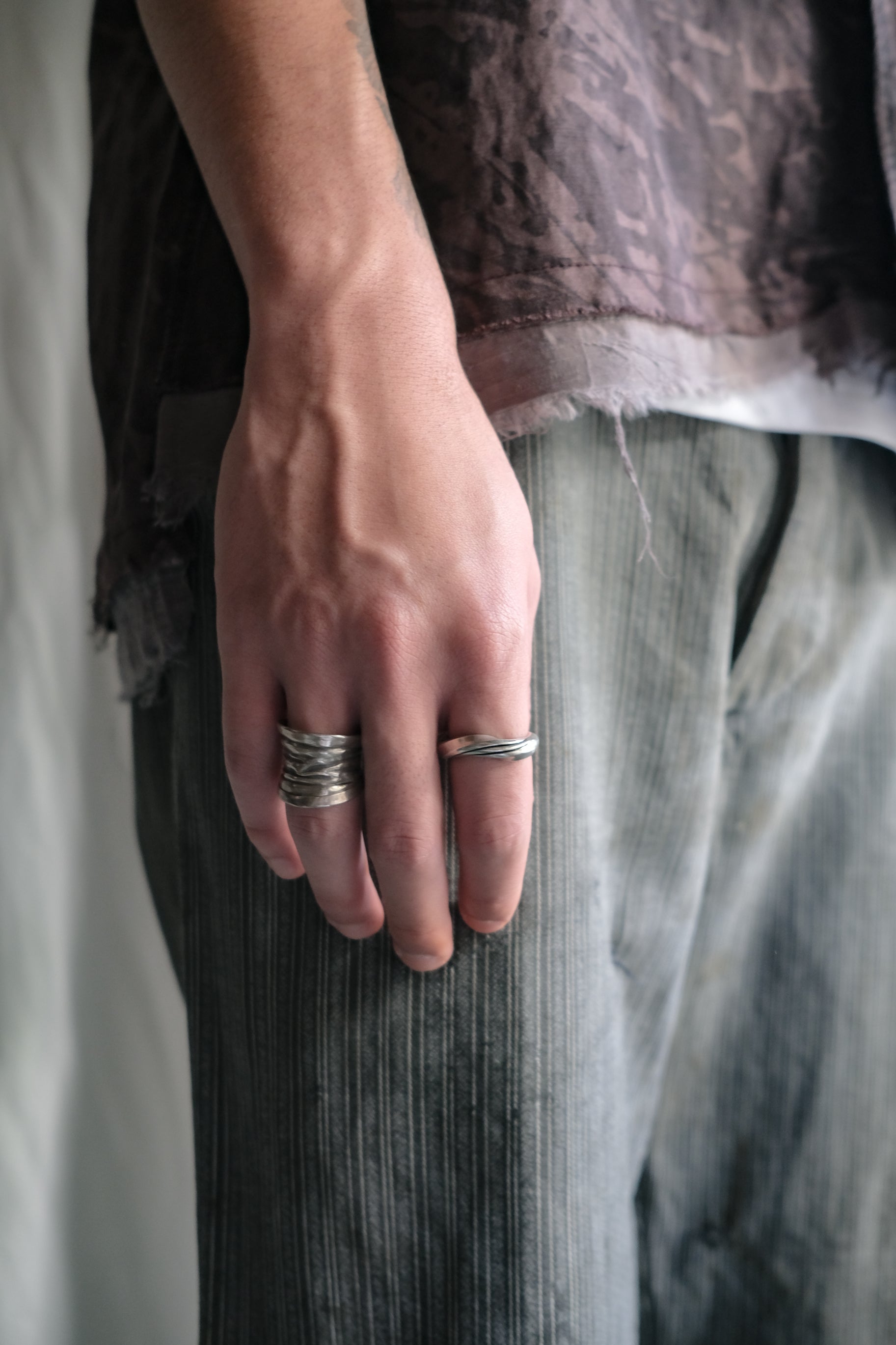 Ethnic Handcrafted Silver Ring _ WA ⅩⅩⅩ