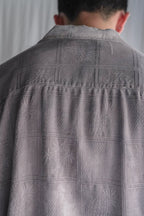 "𝒁/𝑵.𝑳" Rework Vintage Silk Shirt/ Botanical Overdyed