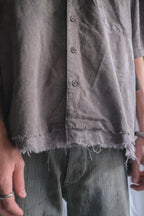 "𝒁/𝑵.𝑳" Rework Vintage Shirt/ Botanical Overdyed