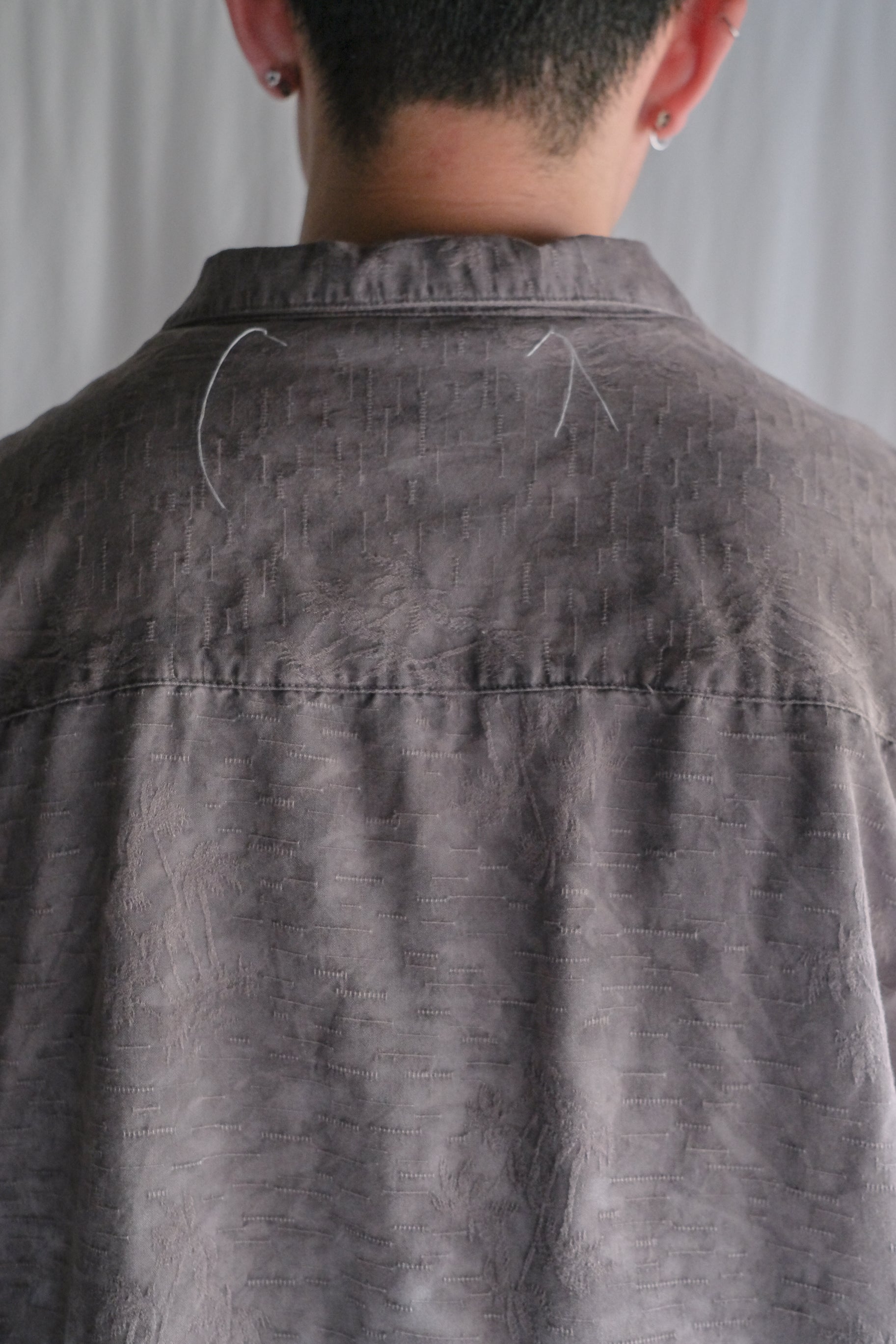 "𝒁/𝑵.𝑳" Rework Vintage Shirt/ Botanical Overdyed