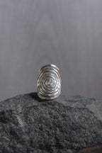 Ethnic Handcrafted Silver Ring _ WA II