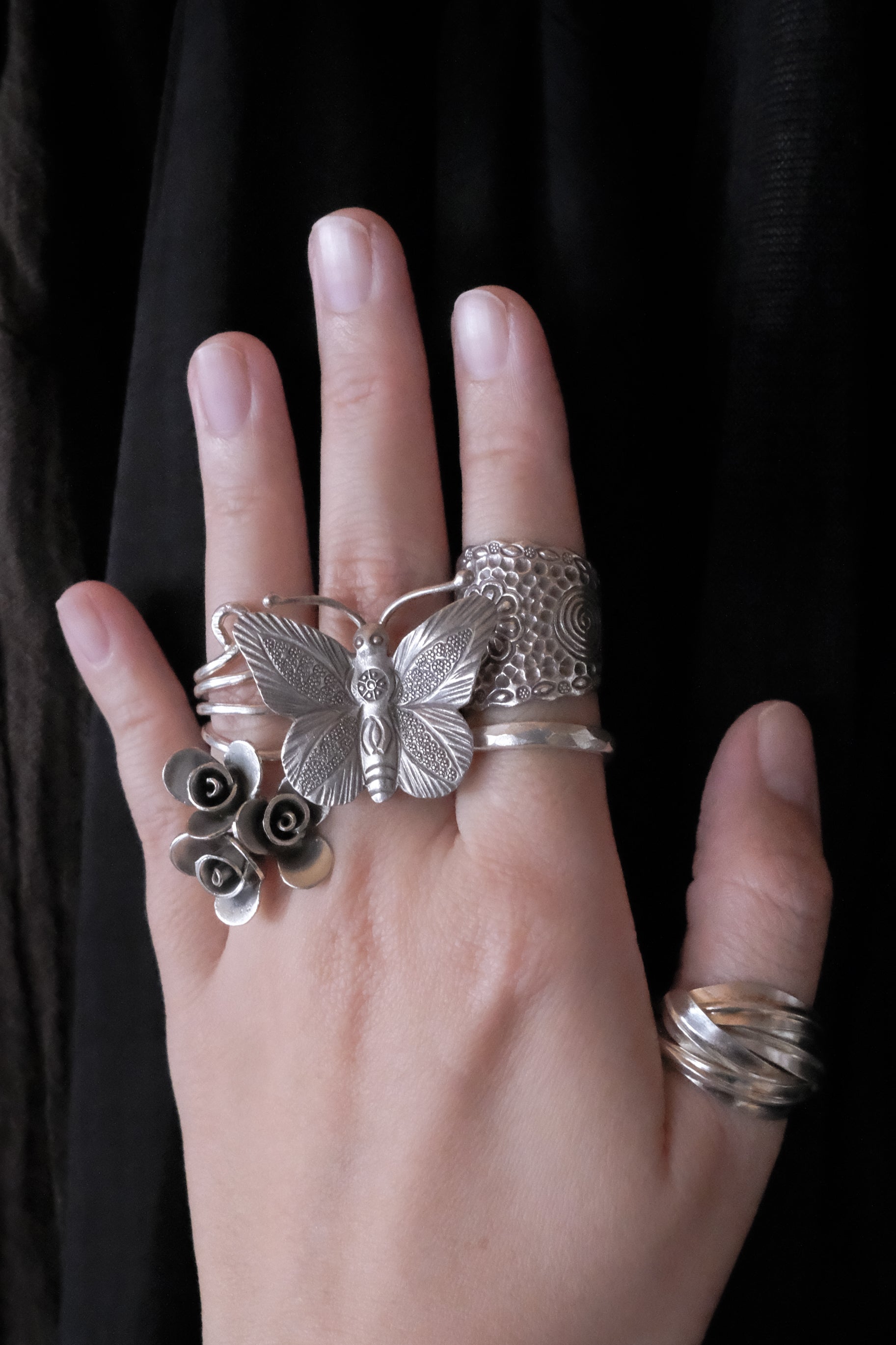 Ethnic Handcrafted Silver Ring _ CR II