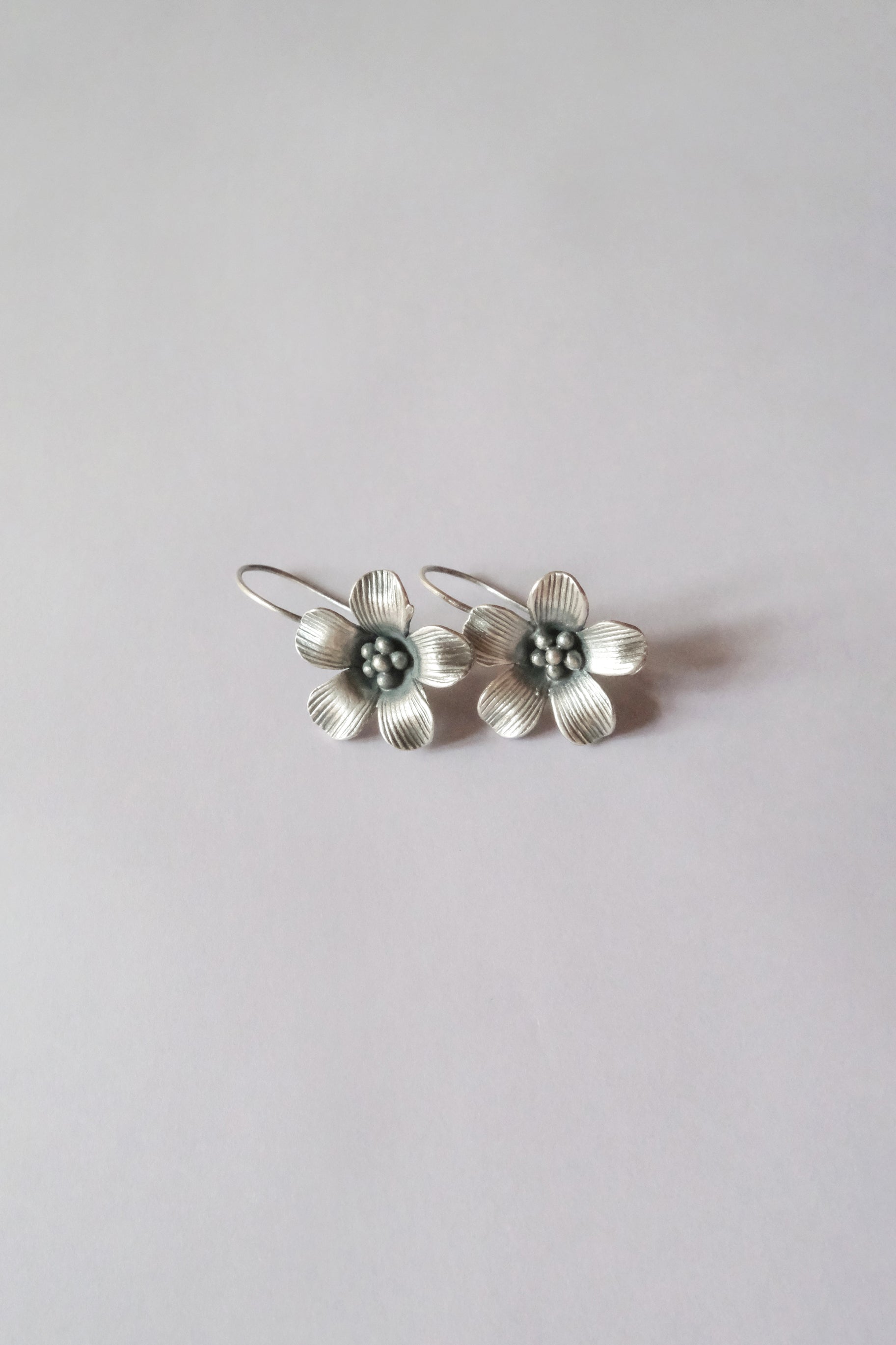 Ethnic Handcrafted Silver Earrings _ BO I