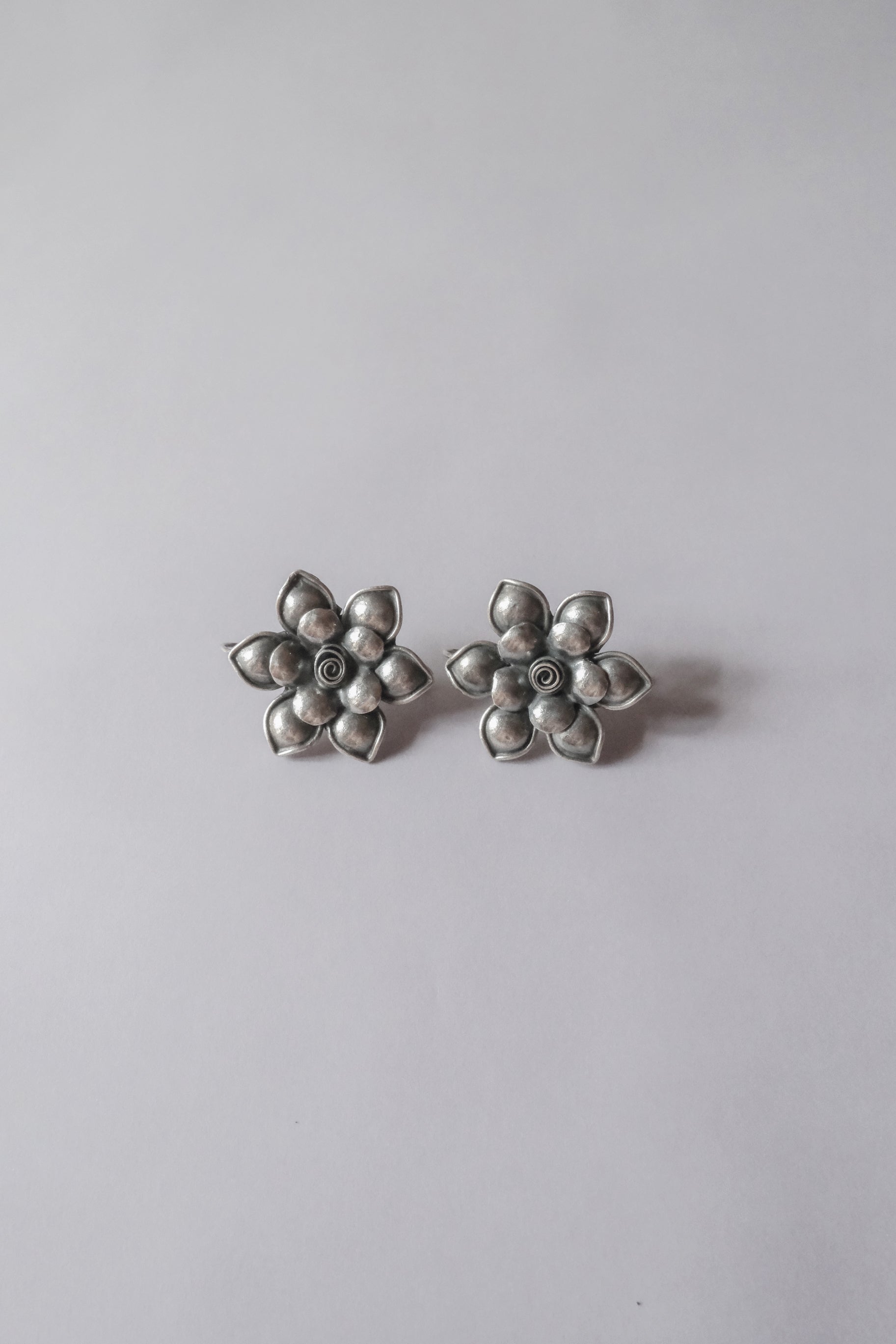 Ethnic Handcrafted Silver Earrings _ BO V