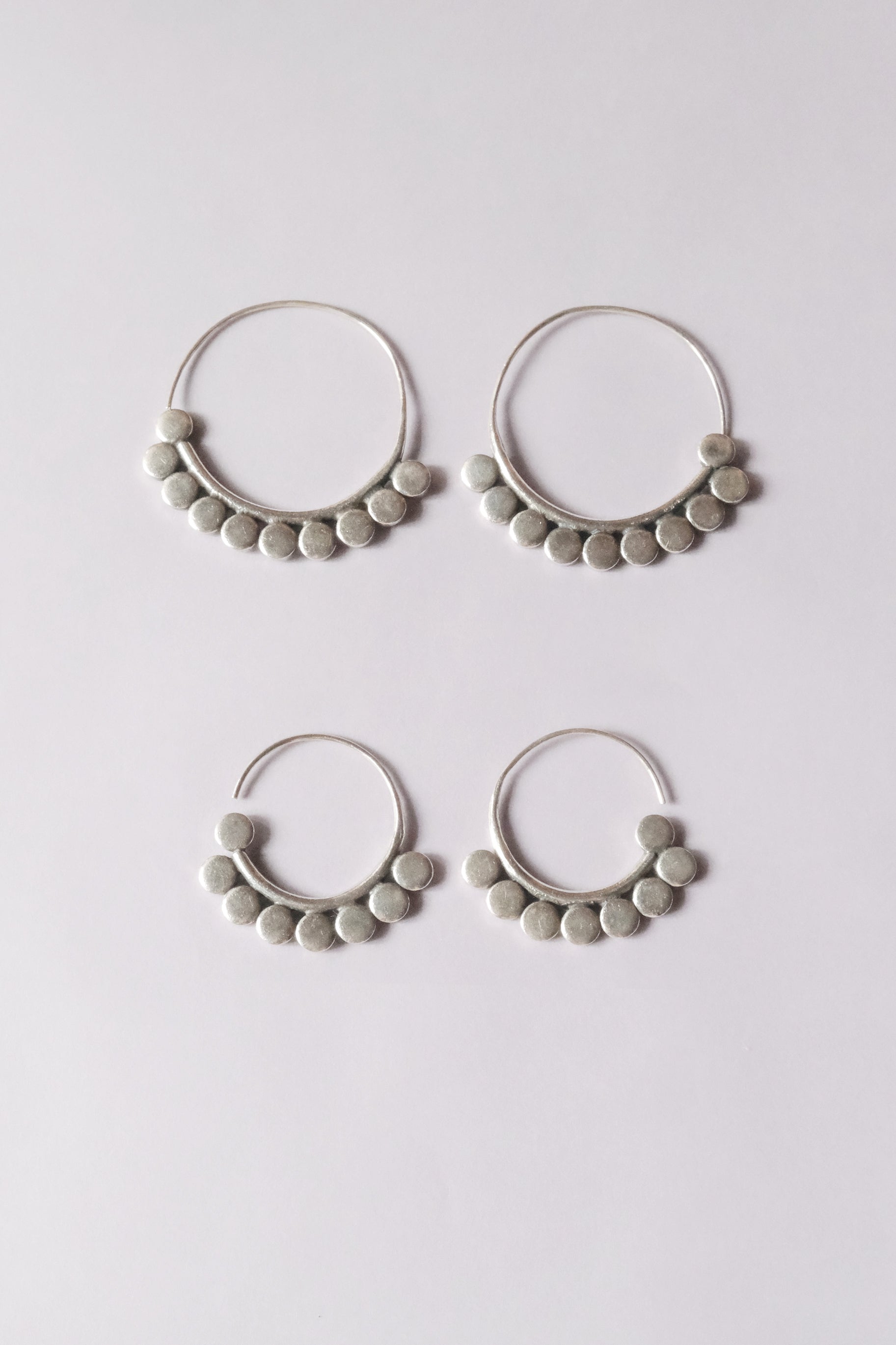 Ethnic Handcrafted Silver Earrings _ SP I