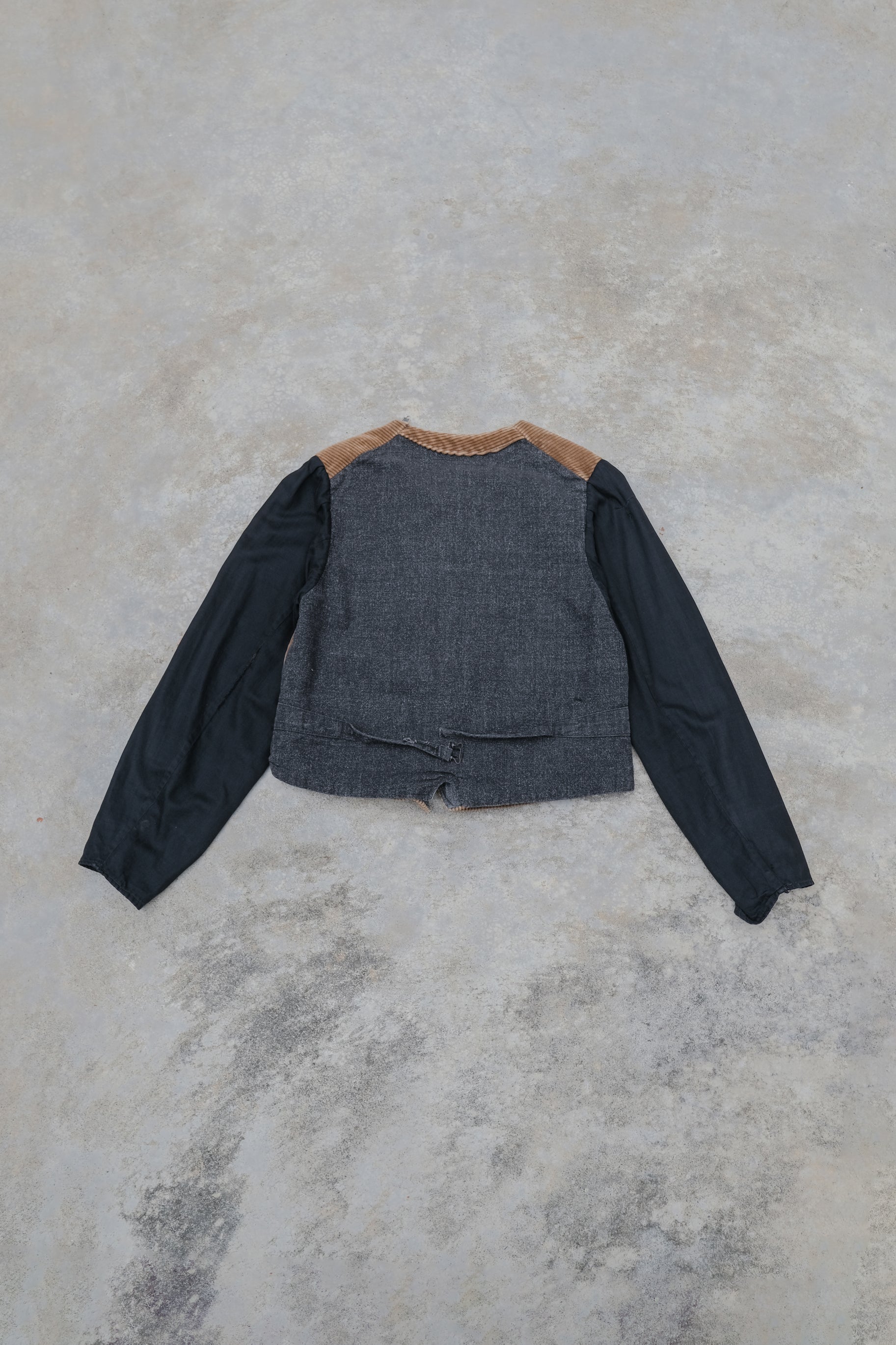 1940's French Farmer Work Corduroy Waistcoat / 法國燈芯絨農夫作務外套