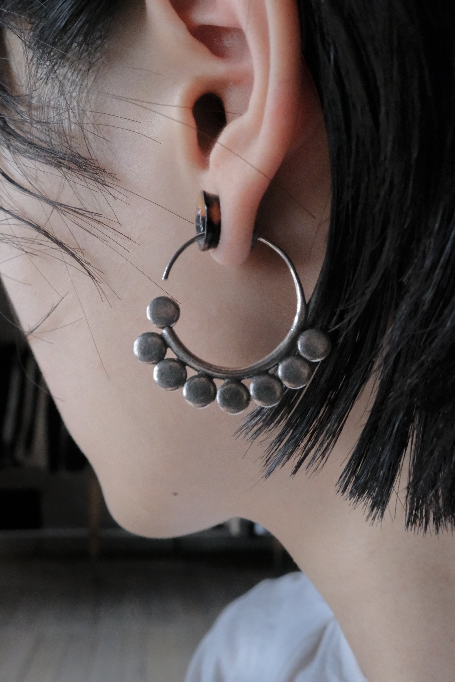 Ethnic Handcrafted Silver Earrings _ SP I