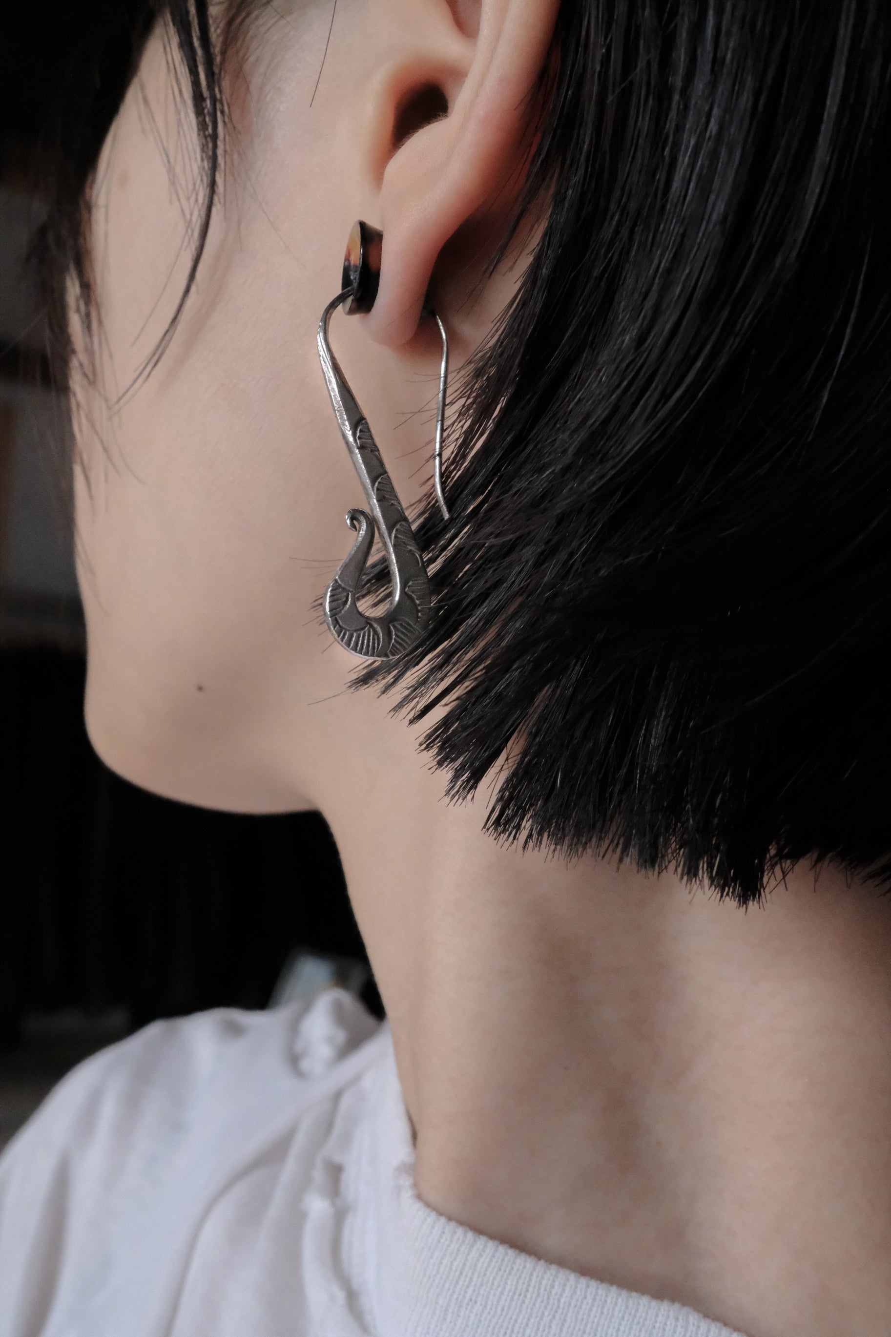 Ethnic Handcrafted Silver Earrings _ CR III