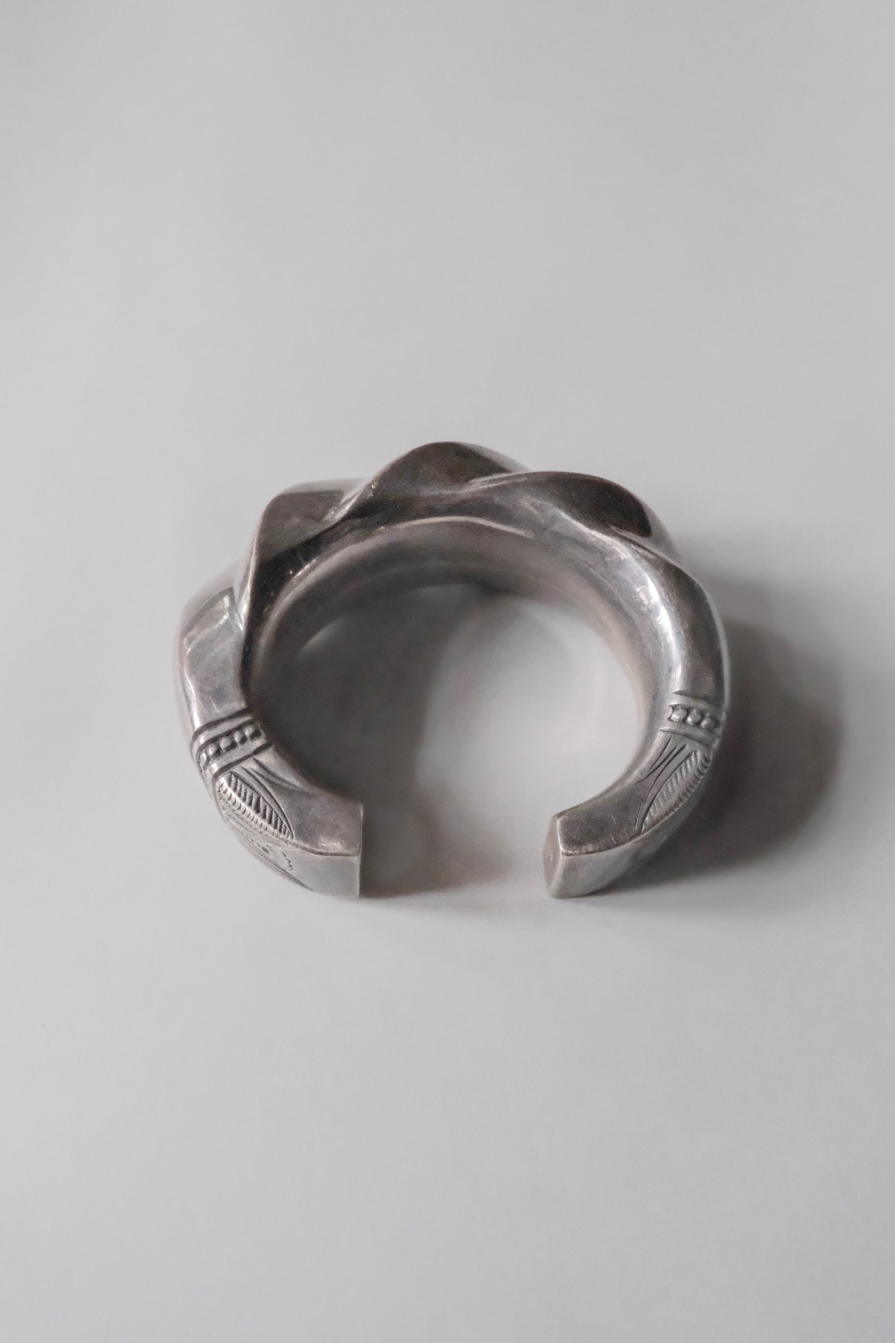 Ethnic Handcrafted Silver Cuff Bracelet III