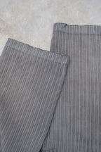 1940's French Salt&Pepper Cotton Stripe Work Trousers / 法國椒鹽布工作褲