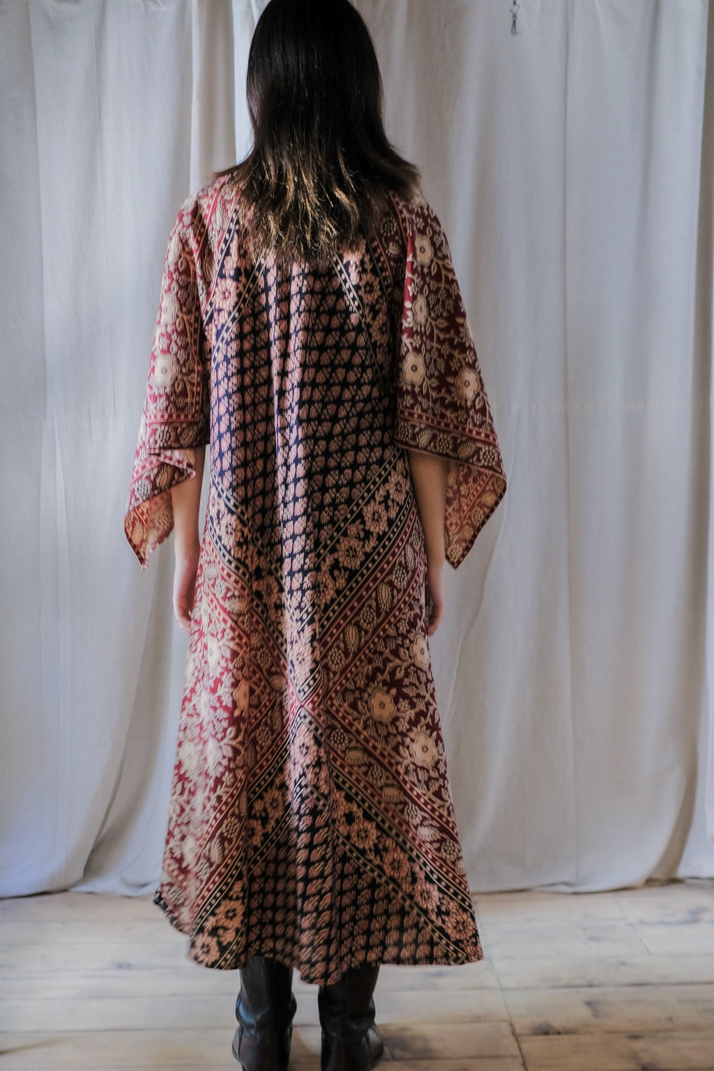 Vintage Mexican Oaxana Embroidered Dress