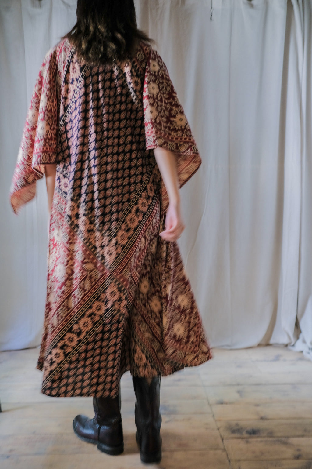 Vintage Mexican Oaxana Embroidered Dress