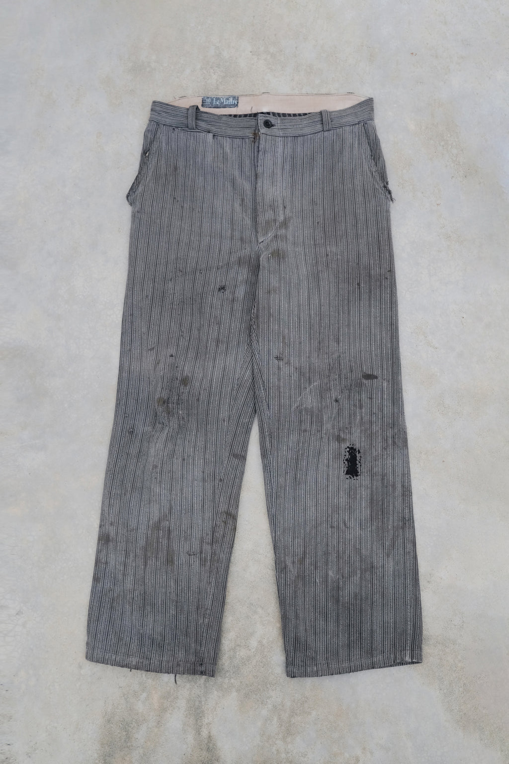 1950's "Le Maitre"French Stripe Work Trousers  / "Le Maitre"法國工作褲
