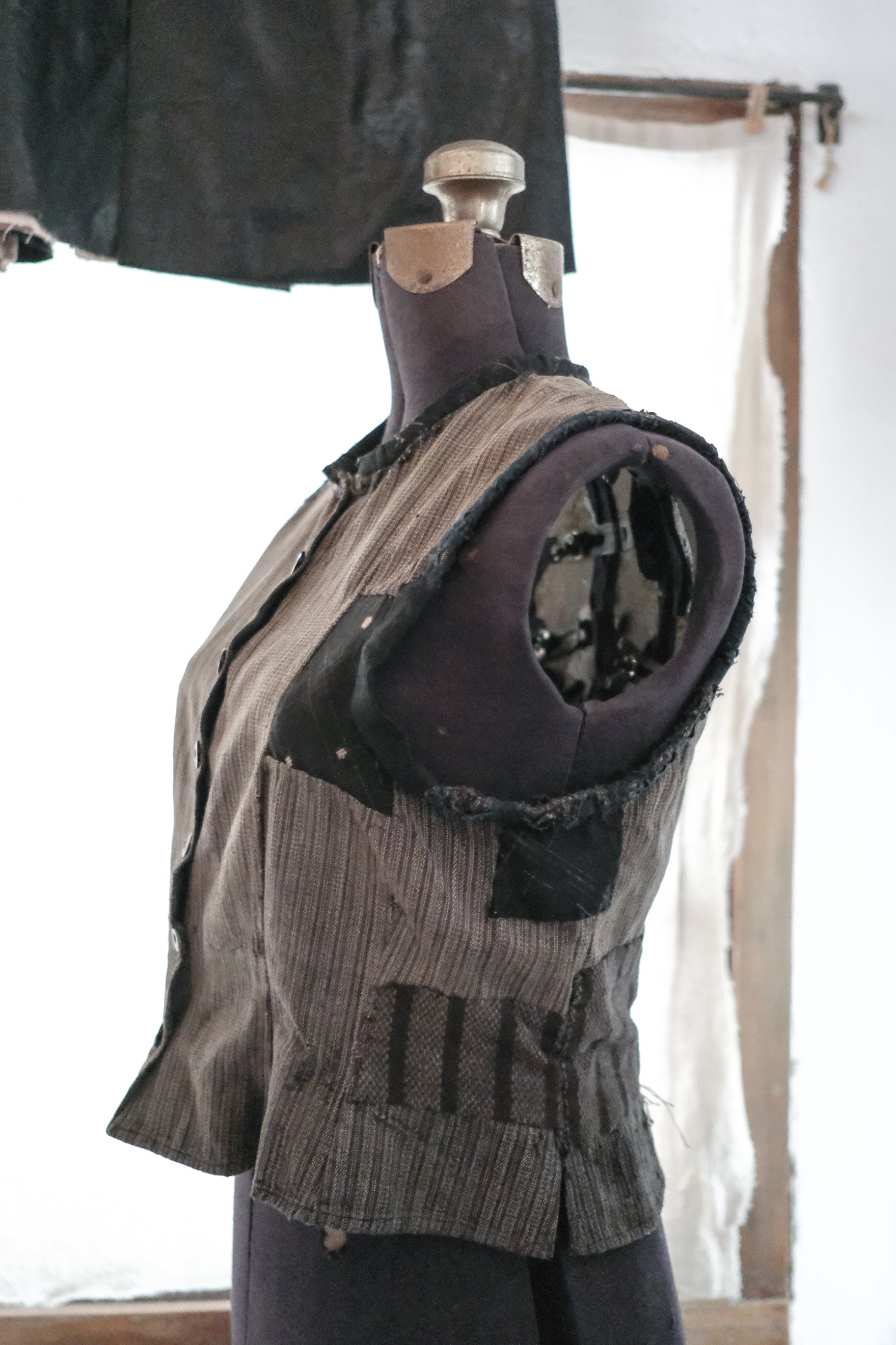 1930's French Women Work Corset Vest / 法國女士束身作務背心