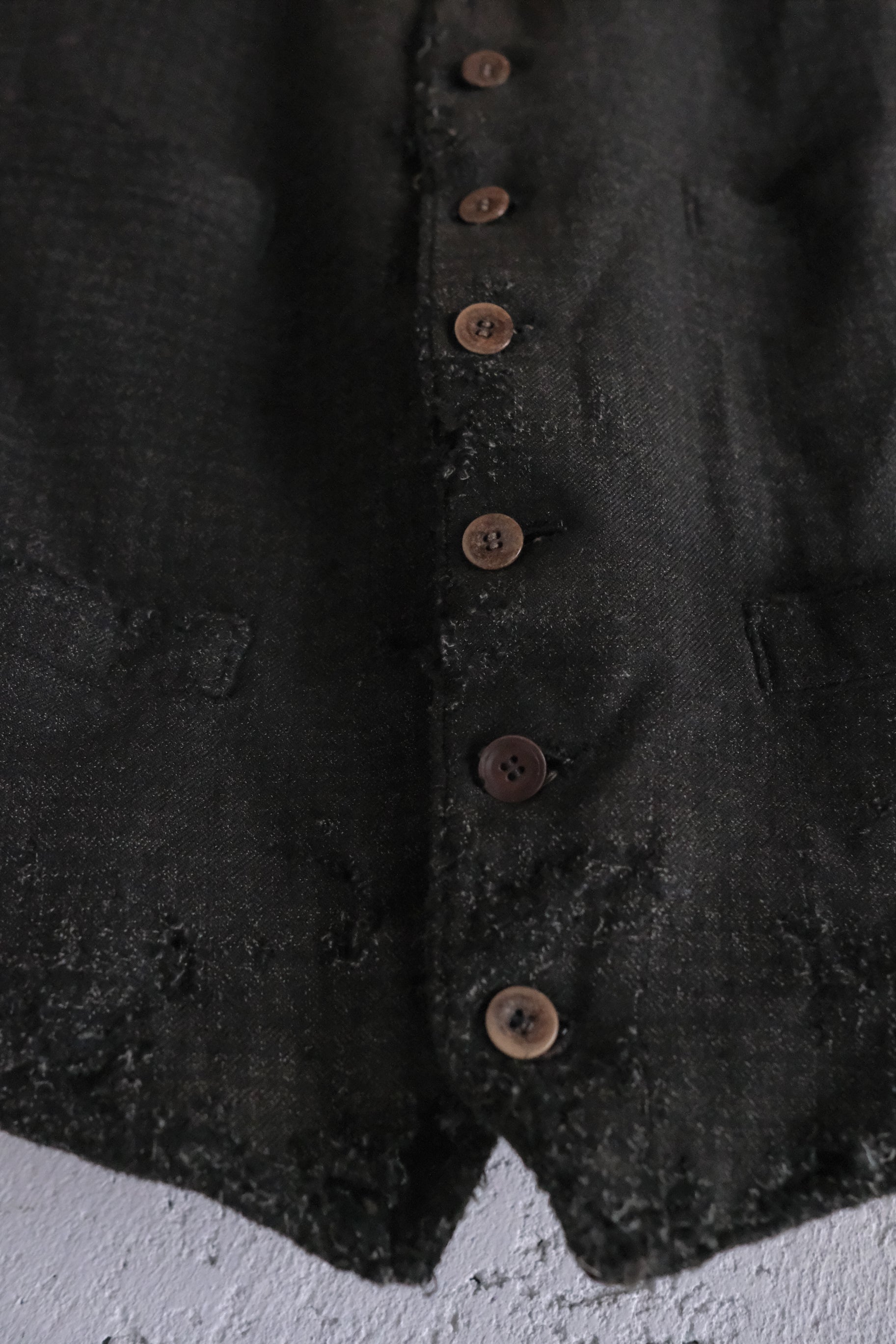 1940's French Wool Plaid Vest / 法國羊毛格紋背心