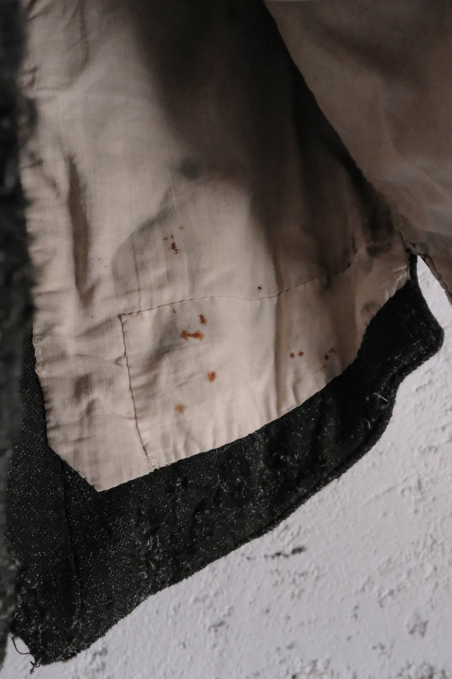 1940's French Wool Plaid Vest / 法國羊毛格紋背心