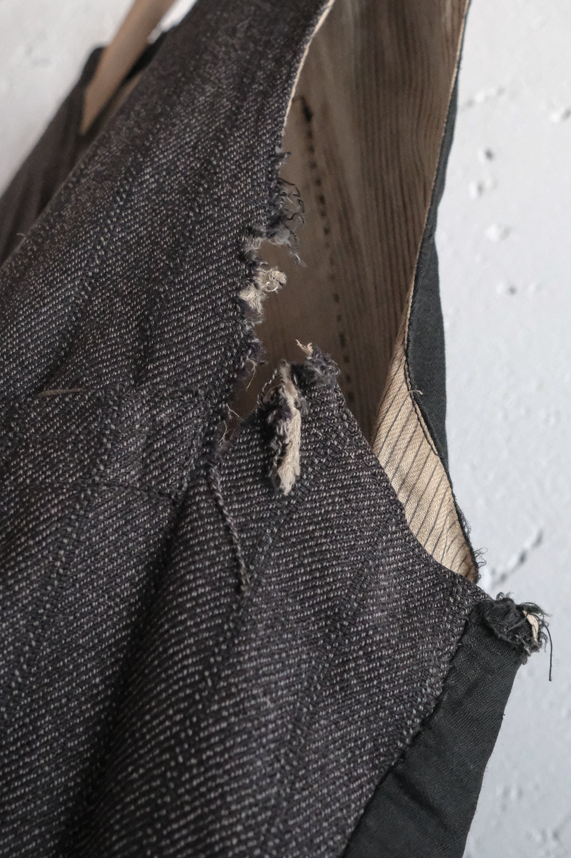 1930's French Wool Stripe Vest / 法國羊毛條紋背心